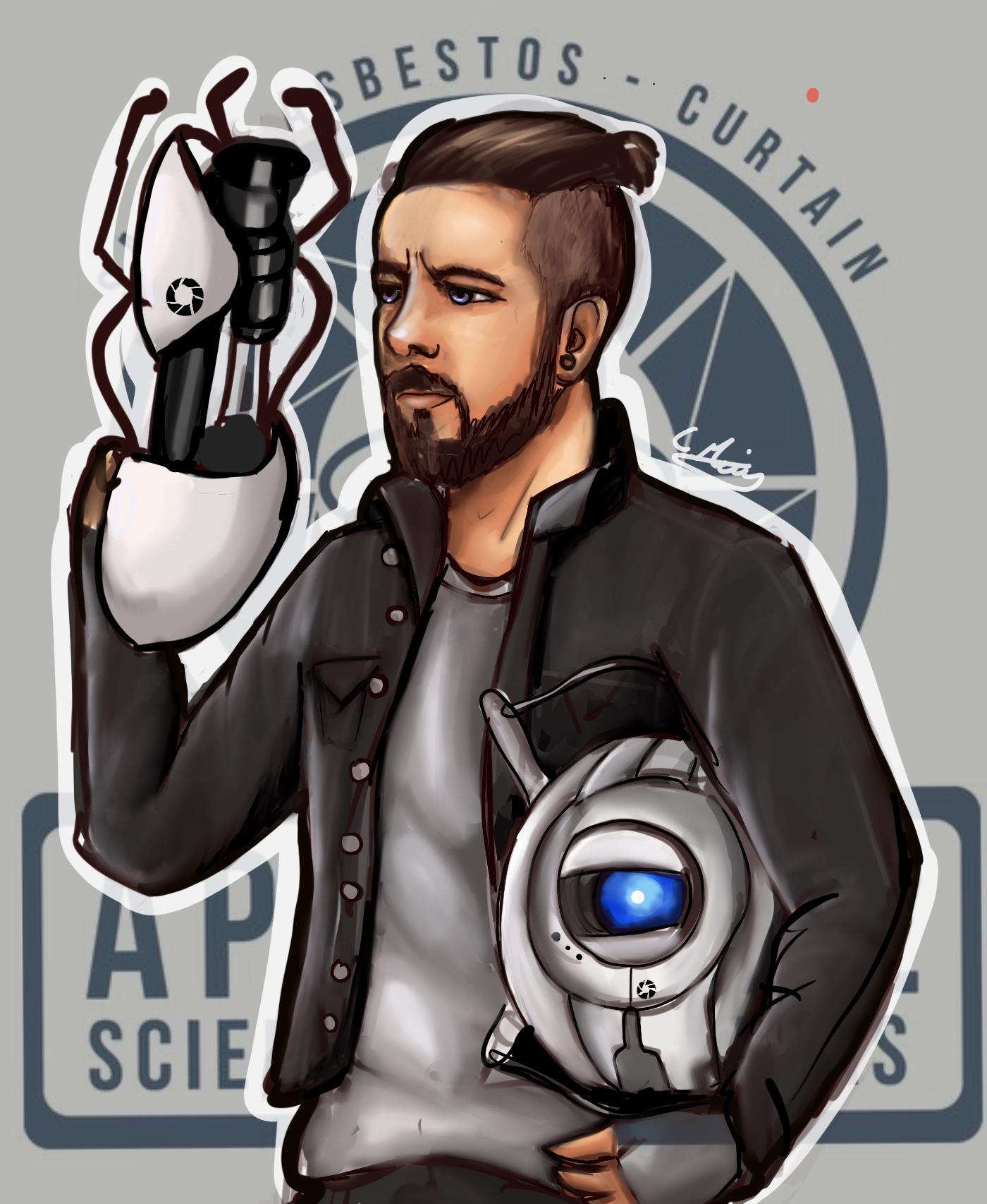 I really enjoyed the portal series so i decided to draw my thwo