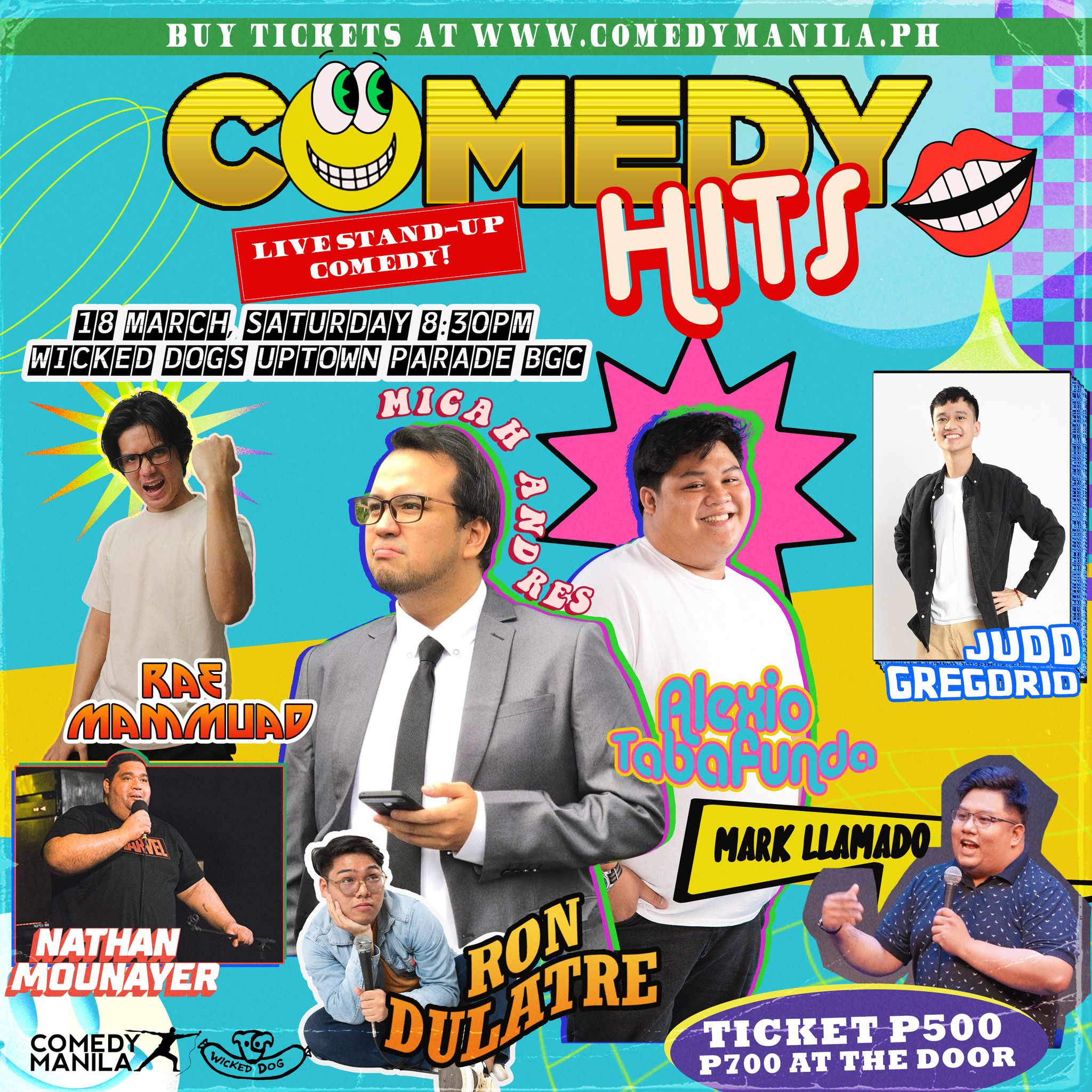 COMEDY HITS Stand Up Comedy Show (Mar. 18 Wicked Dogs, BGC) r
