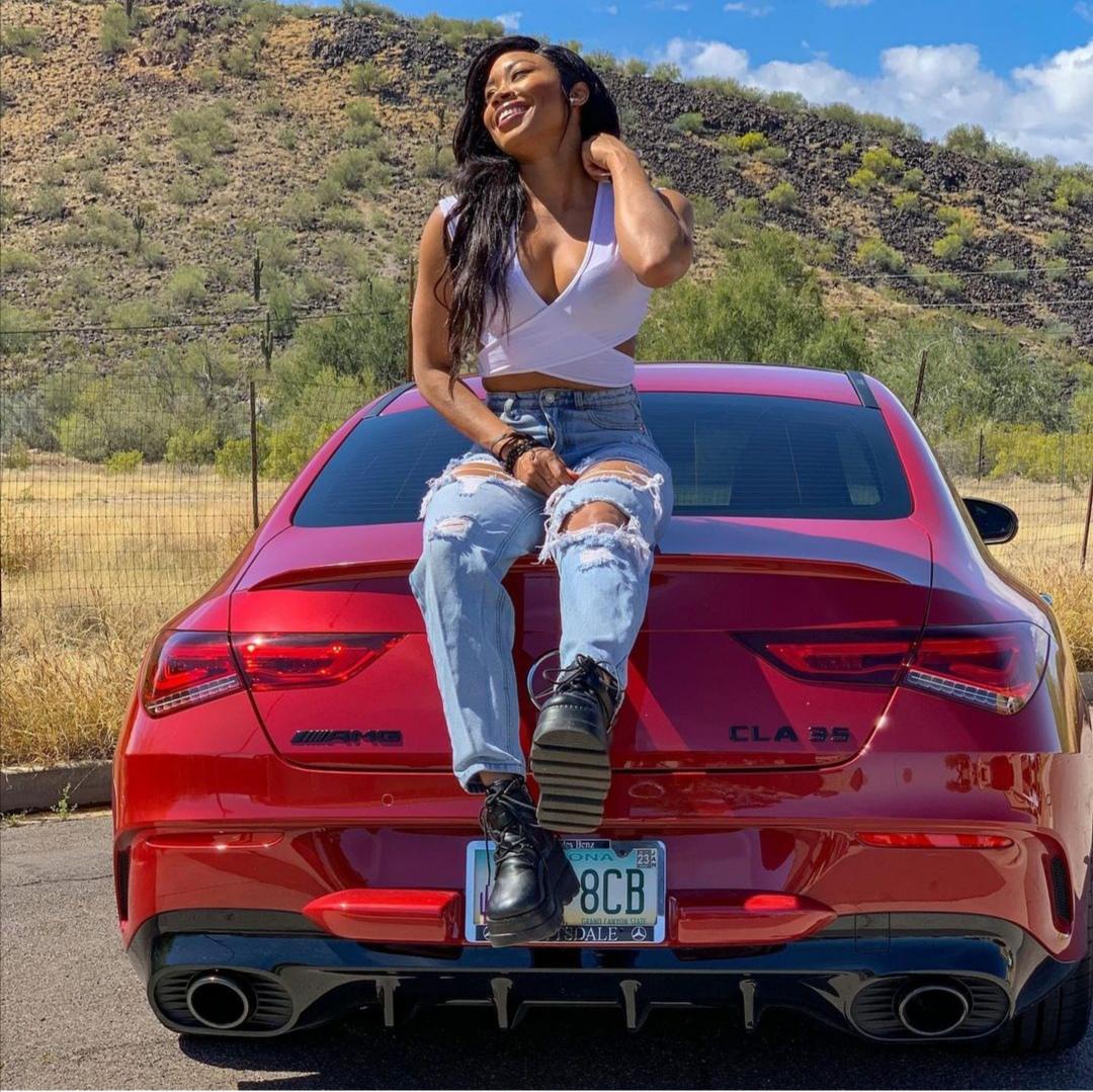 Cameron on her car r/WWE_Cameron