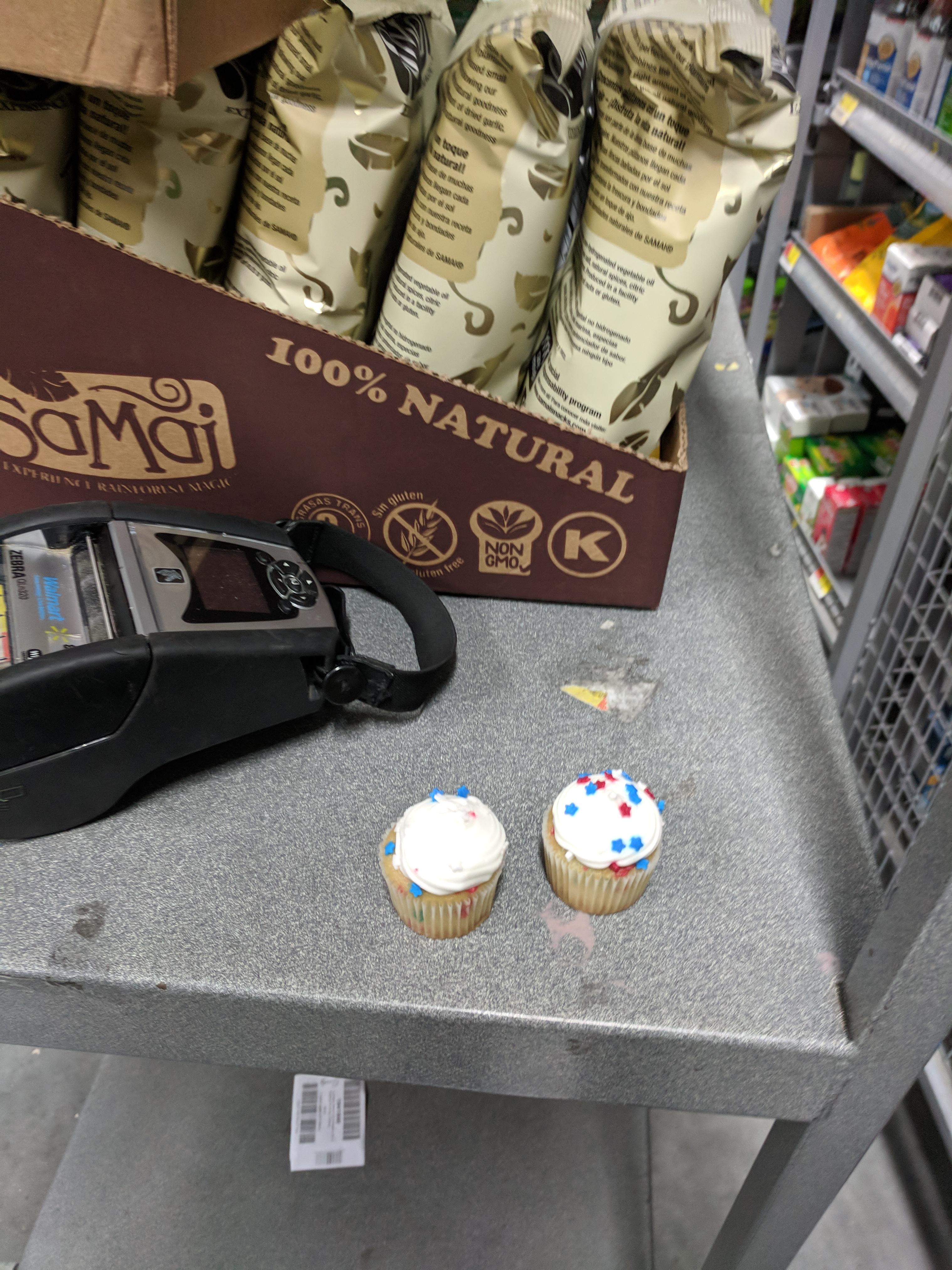 One of the beer delivery drivers gave me cupcakes. Can't be a bribe if