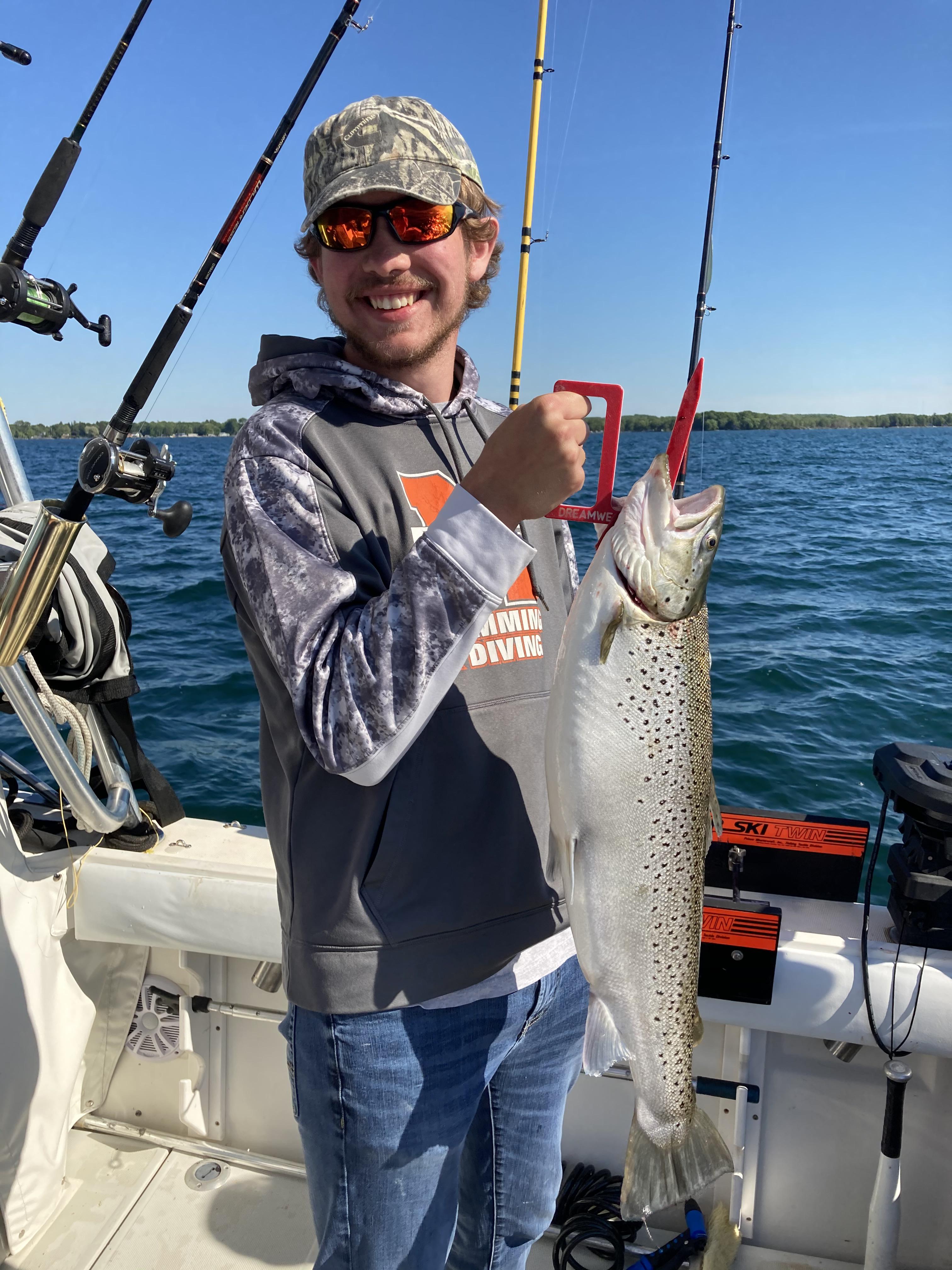 My first real Brown trout caught in Lake Ontario r/Fishing