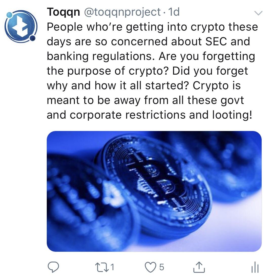 True story! Crypto isn’t about SEC or approvals CryptoCurrency