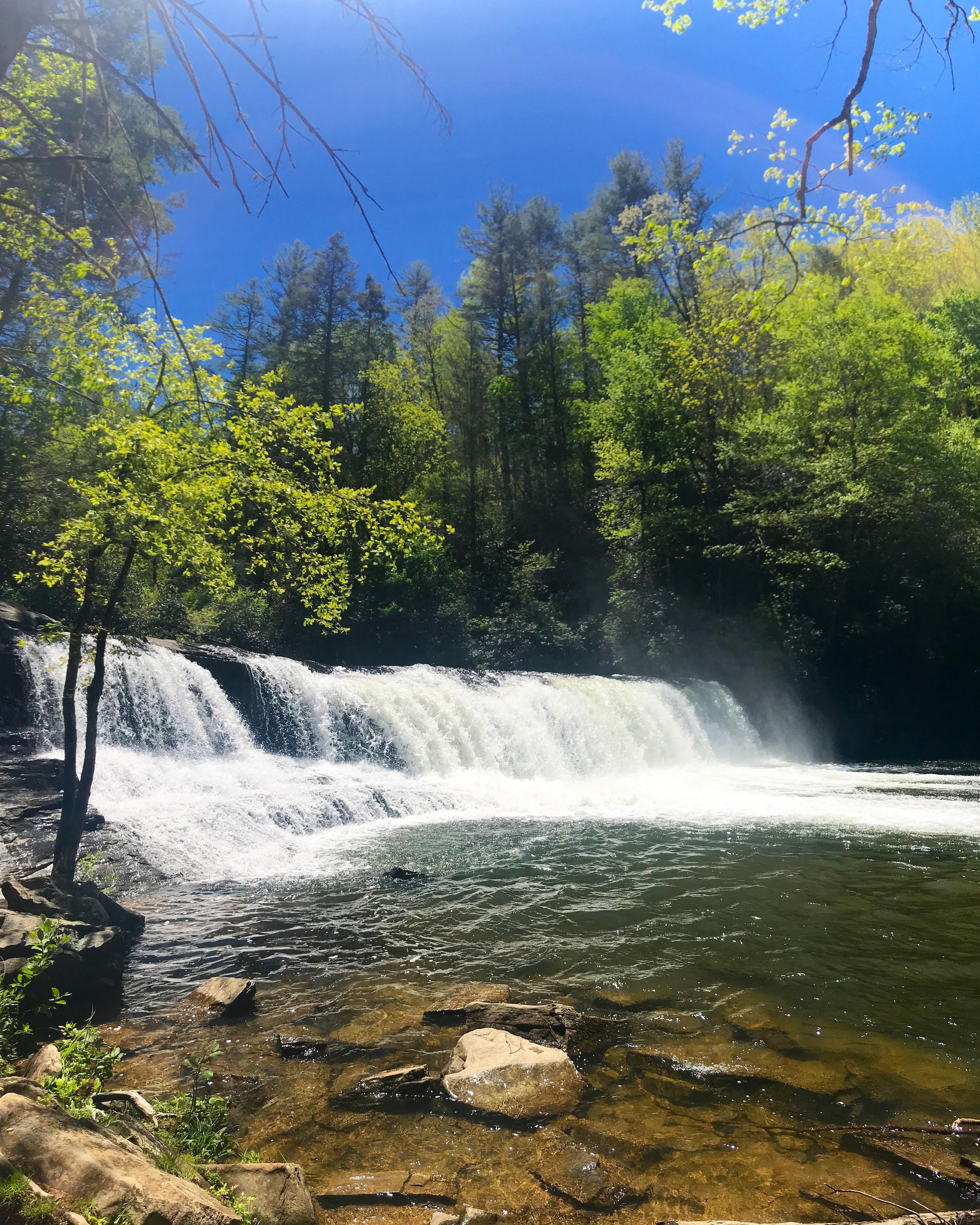 Hooker Falls at DuPont State Forest, NC [OC] [2000 x 1325] r/EarthPorn