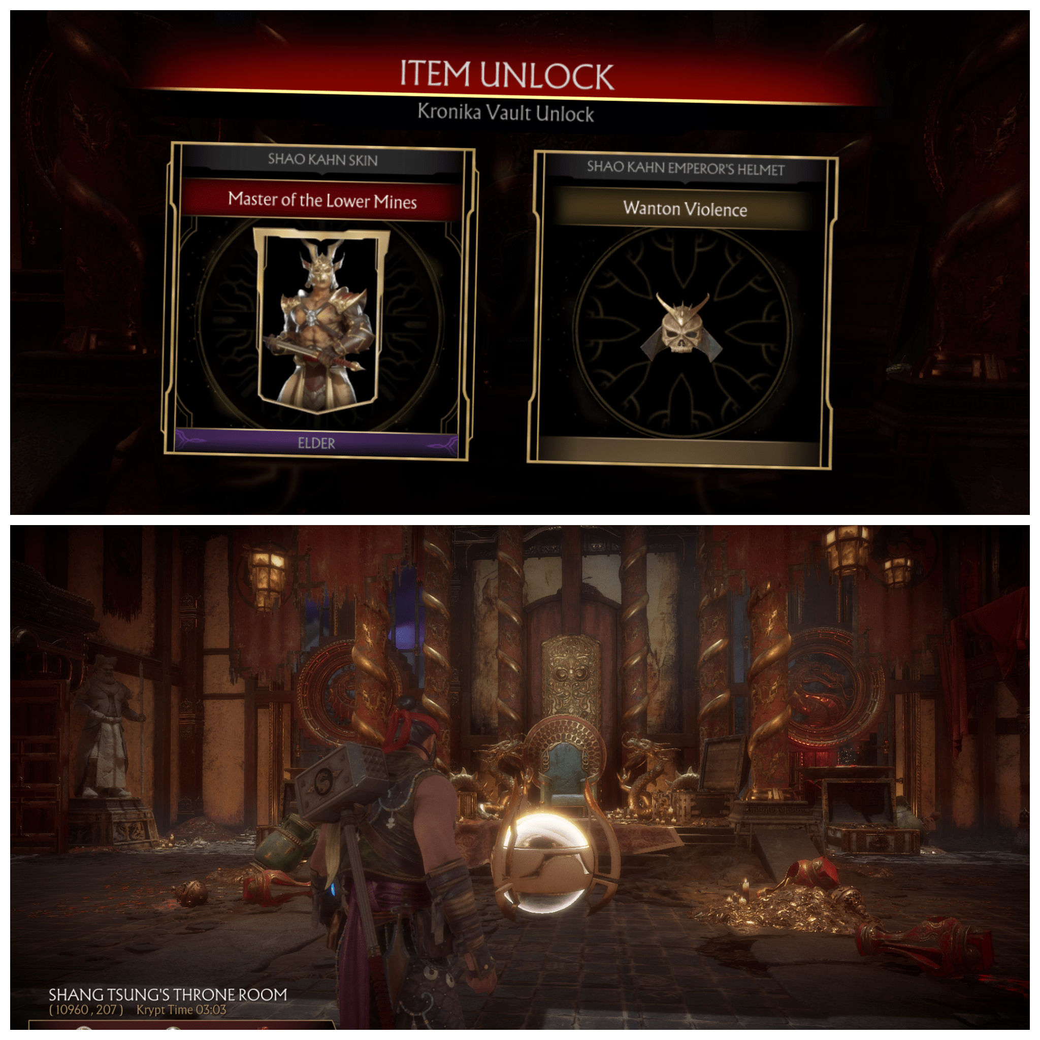 Krypt Event 4 Shang Tsung's throne room 20 hours left r/MortalKombat