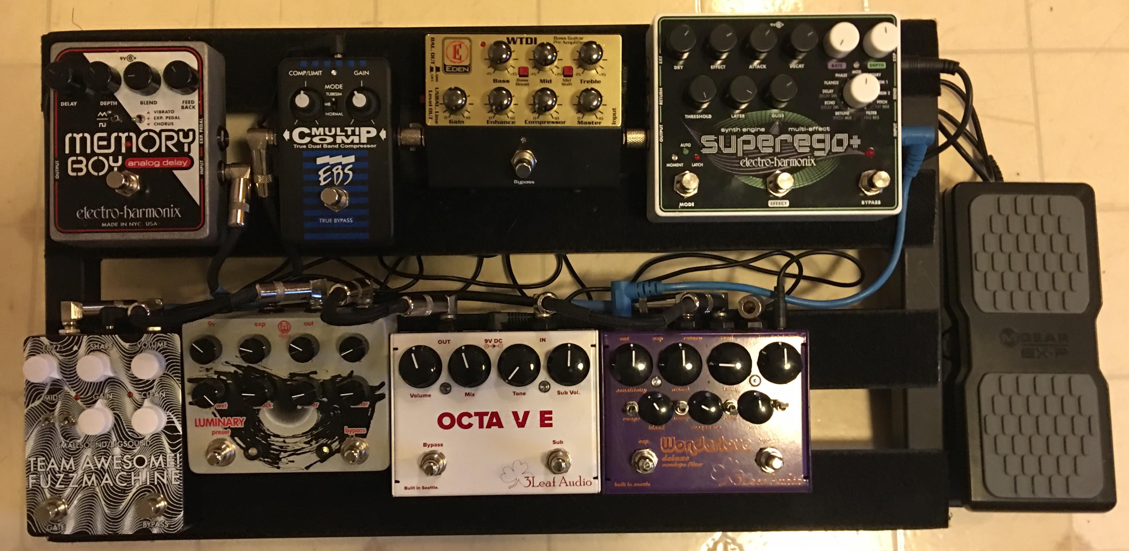 My Pedalboard Journey to Synth Greatness r/basspedals