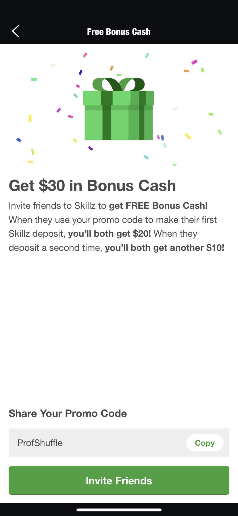 Solitaire Cube promo code for 30 in bonus cash r/SkillzPlayers