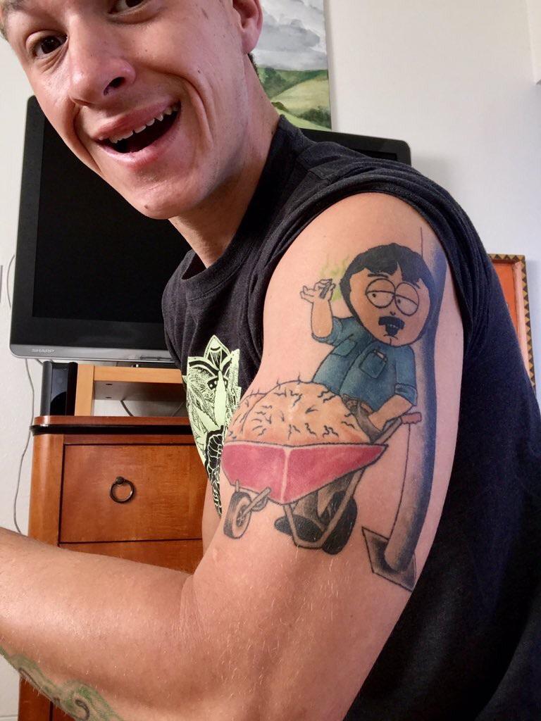 A Picture Of A Man With A Tattoo Of Randy Marsh From The South Park Episode "Medicinal Fried Chicken" That I Saw On Twitter. : R/Trashy 1024_x_768_jpg