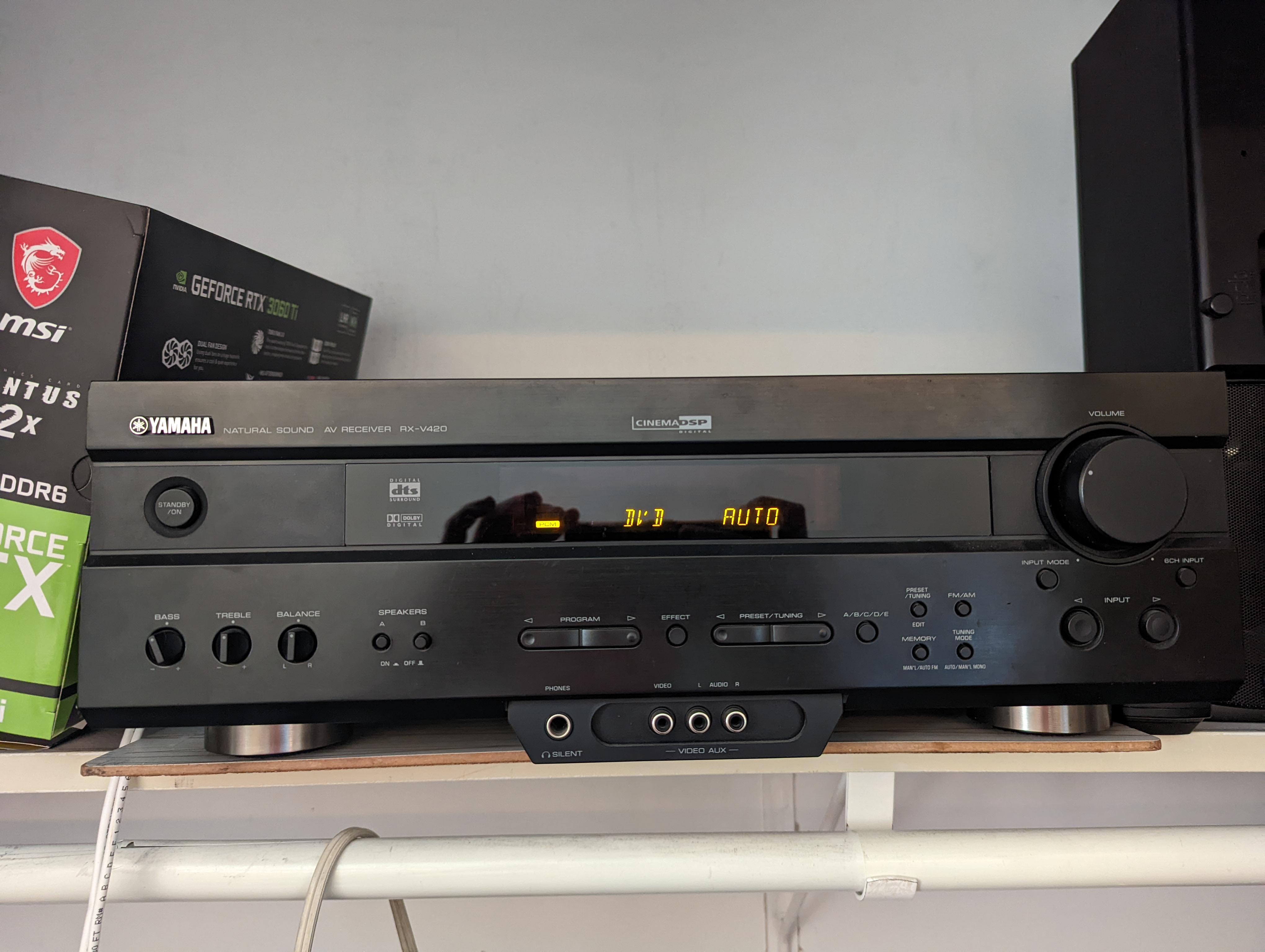 Yamaha RXV420 receiver blew the left speaker, 3 times! I can't find