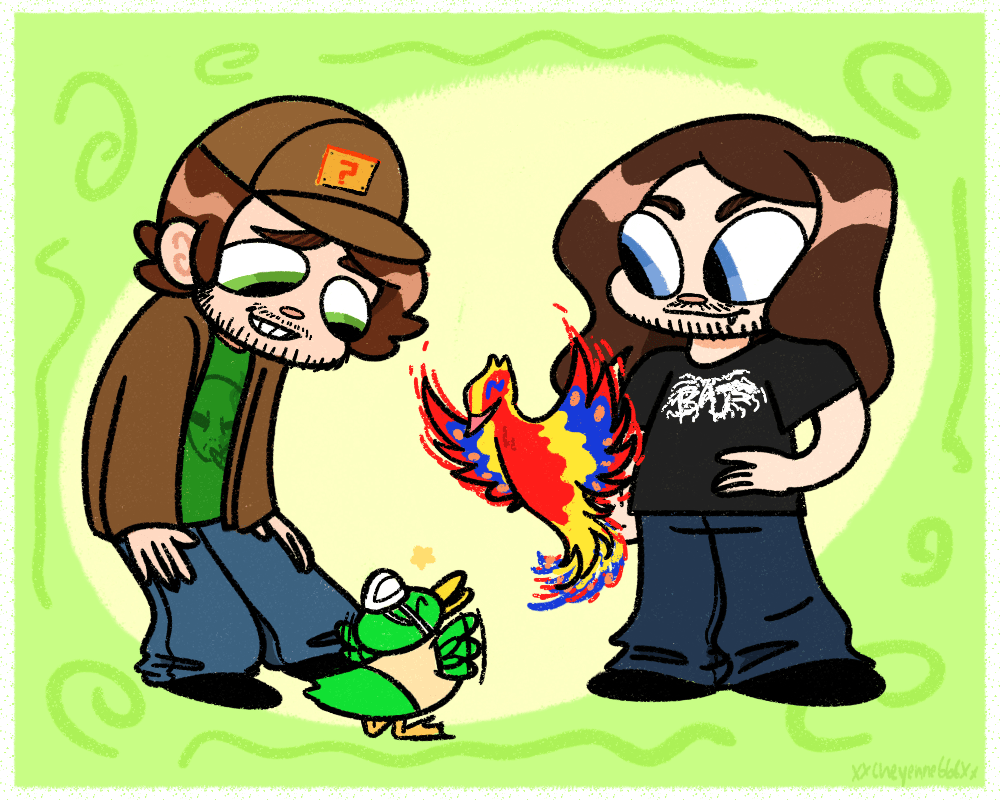 Vinny and Joel + birbs r/Vinesauce