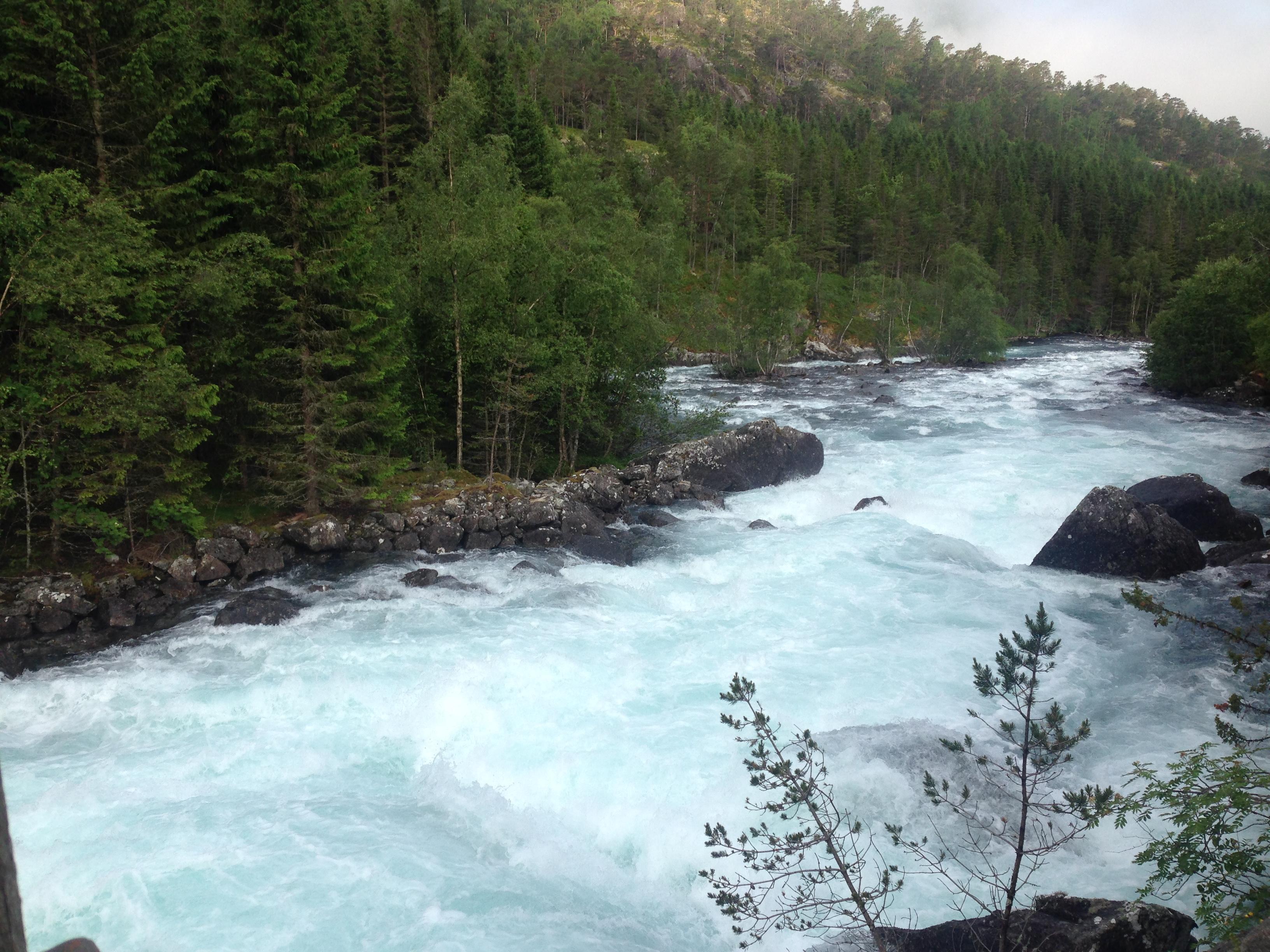 A random river we came across on our road trip through Norway [OC