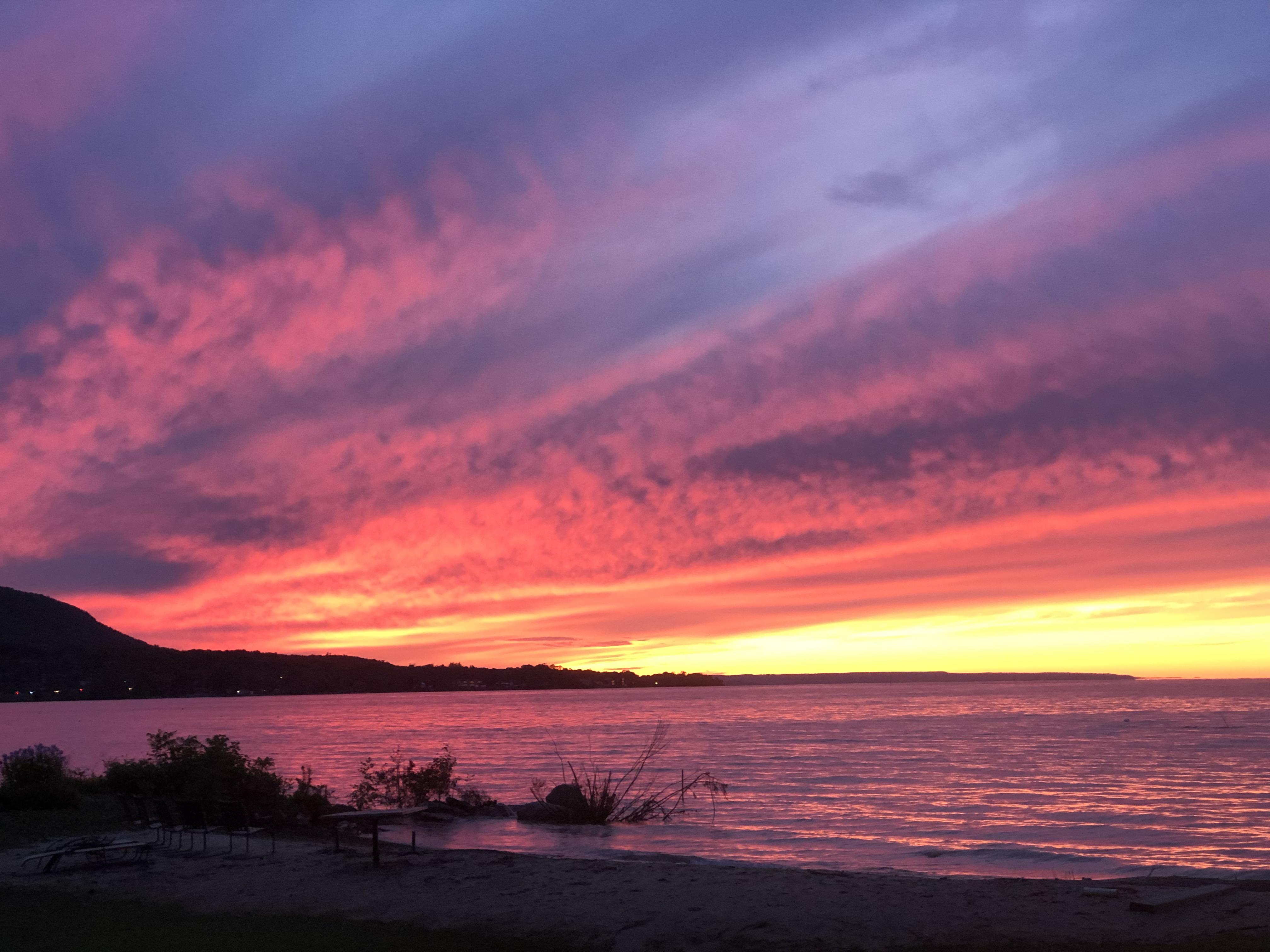 Best sunset of the summer tonight! Bay, outside of Collingwood
