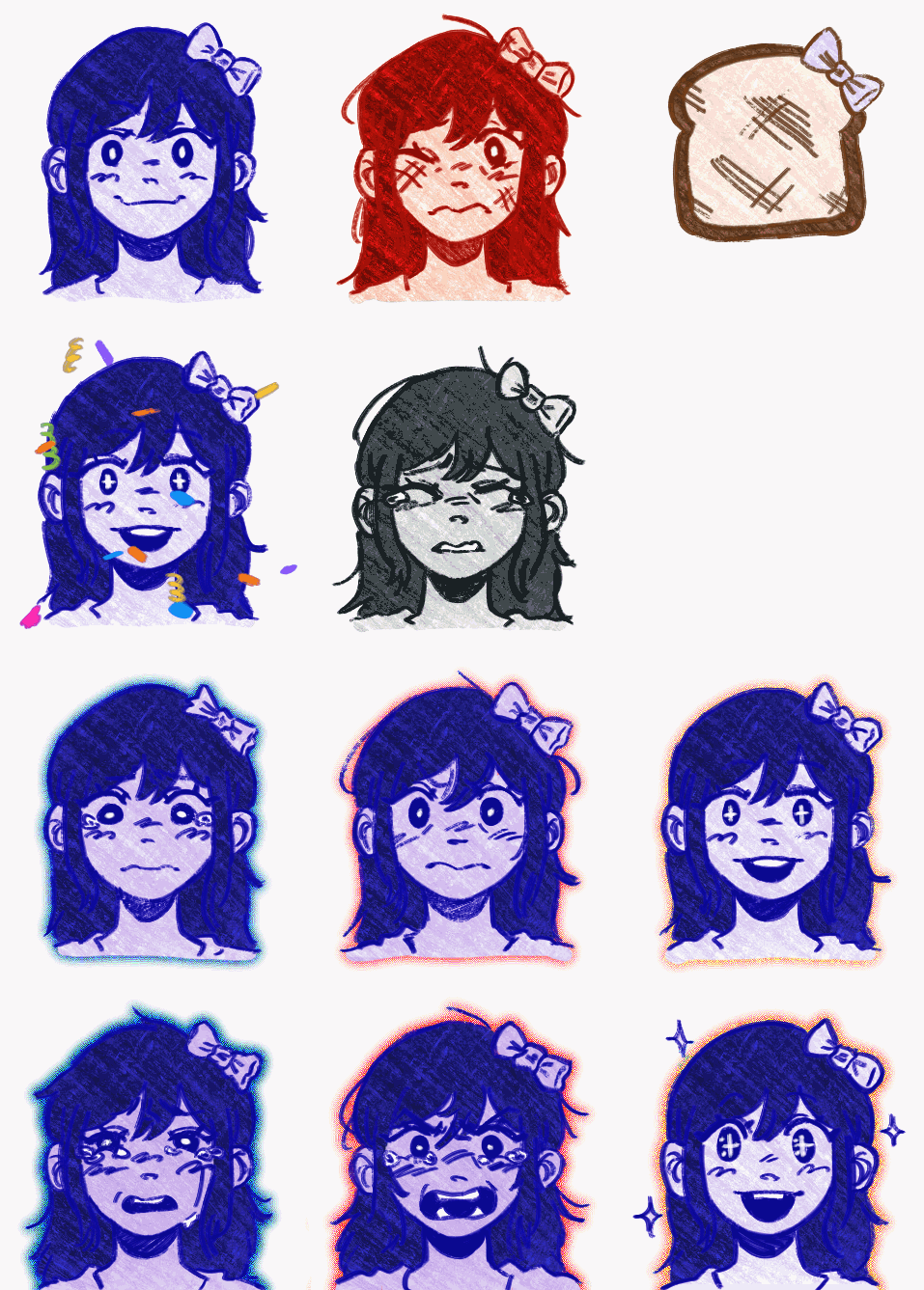 kel sprites but i edited his eyes to make it look like he looking at u