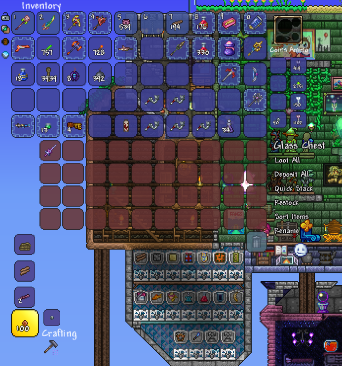haven't finished building my post plantera dungeon farm yet... r/Terraria