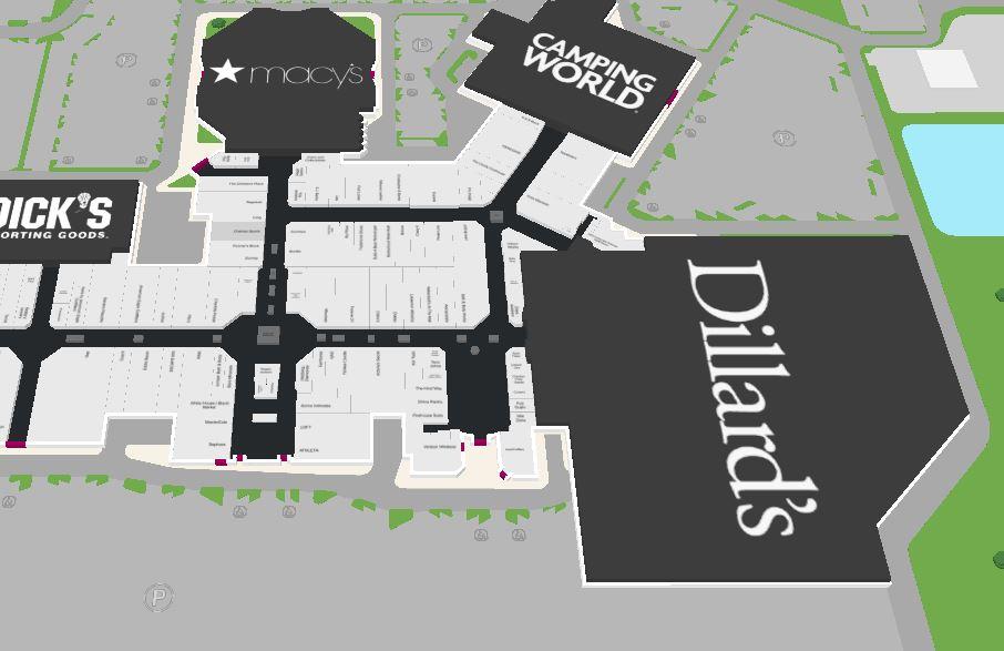 A visual representation of how massive Dillard's will be compared to