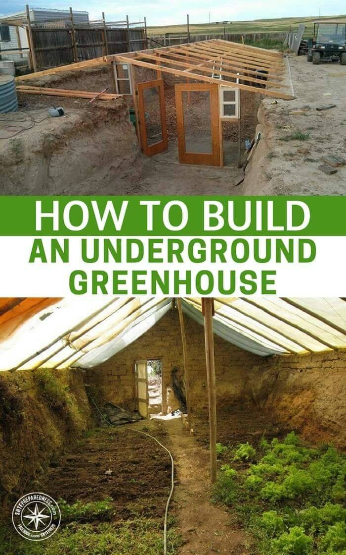 Just build an underground greenhouse following these helpful