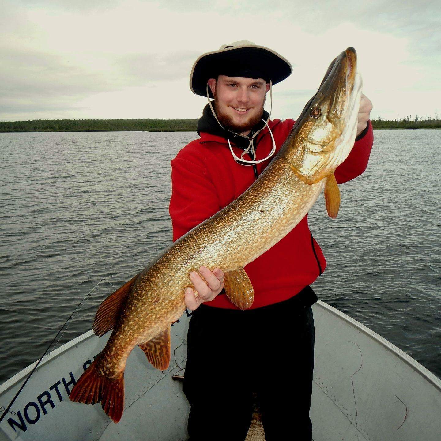 My biggest pike of my trip to northen Manitoba on the north seal river