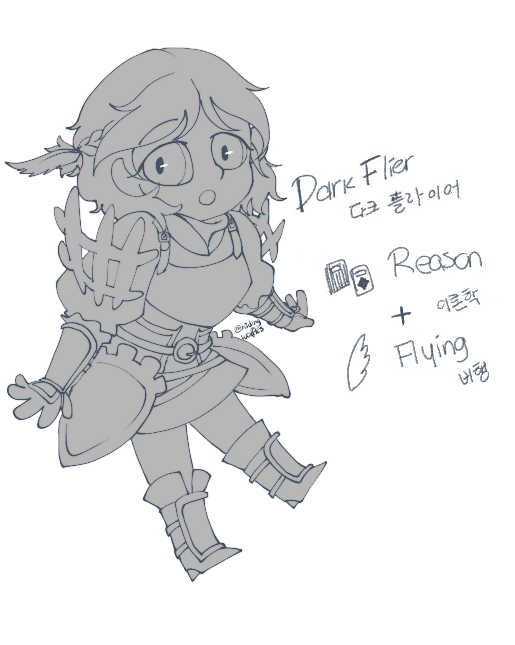 I tried a Dark Flier design for 3H r/fireemblem