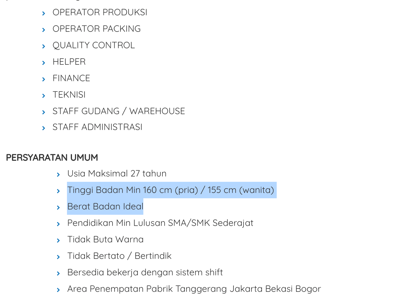 Indonesian job ad? Is this common? This is a post from a huge company