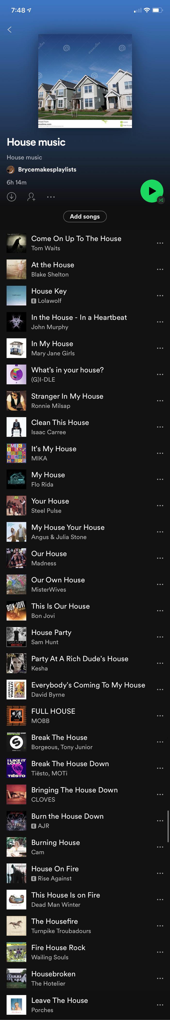 House music r/weirdspotifyplaylists