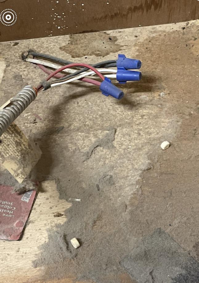 Found this while removing old drop in stove. What should I do? r