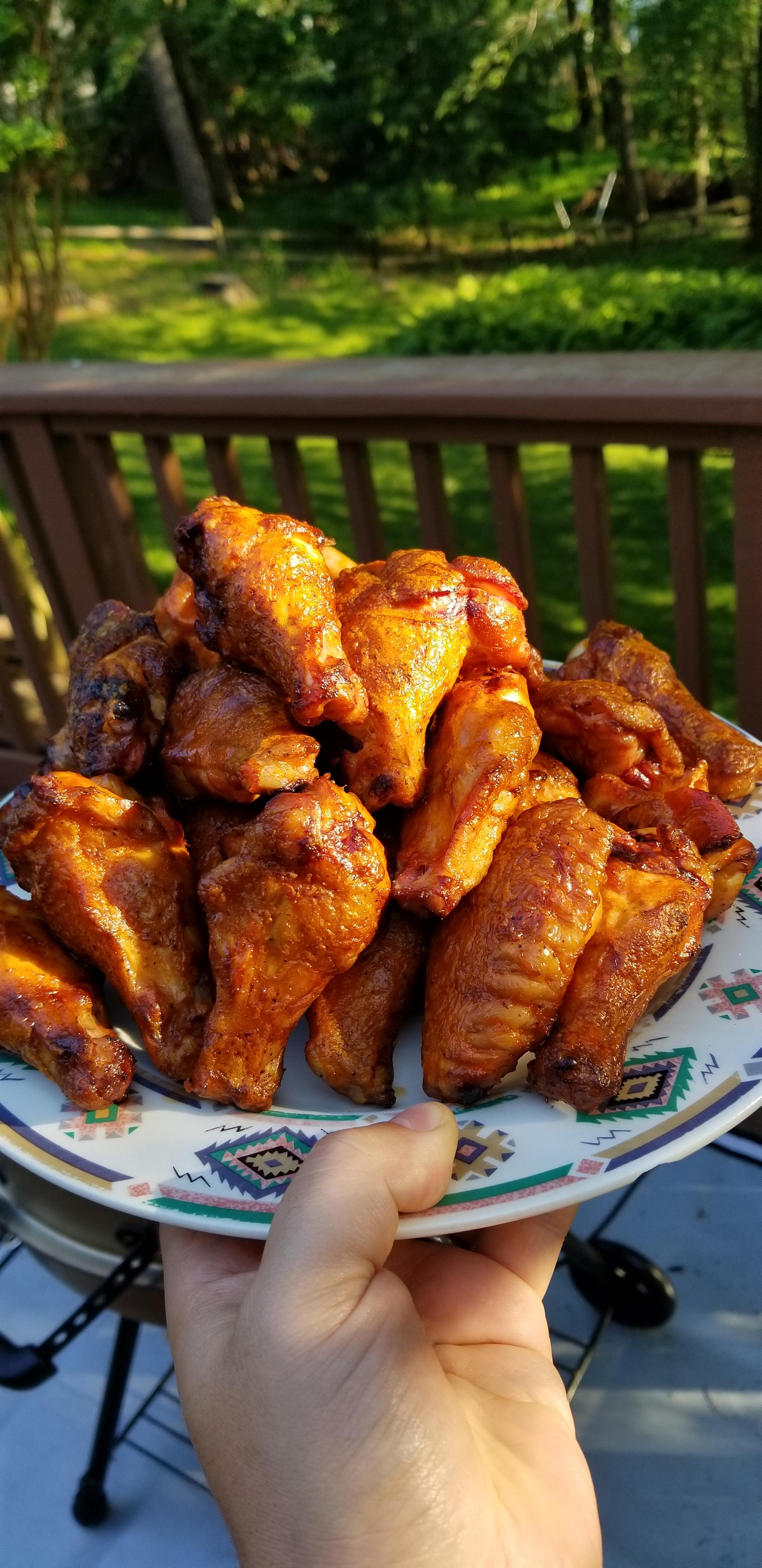 First time making wings after buying our first home, and of course