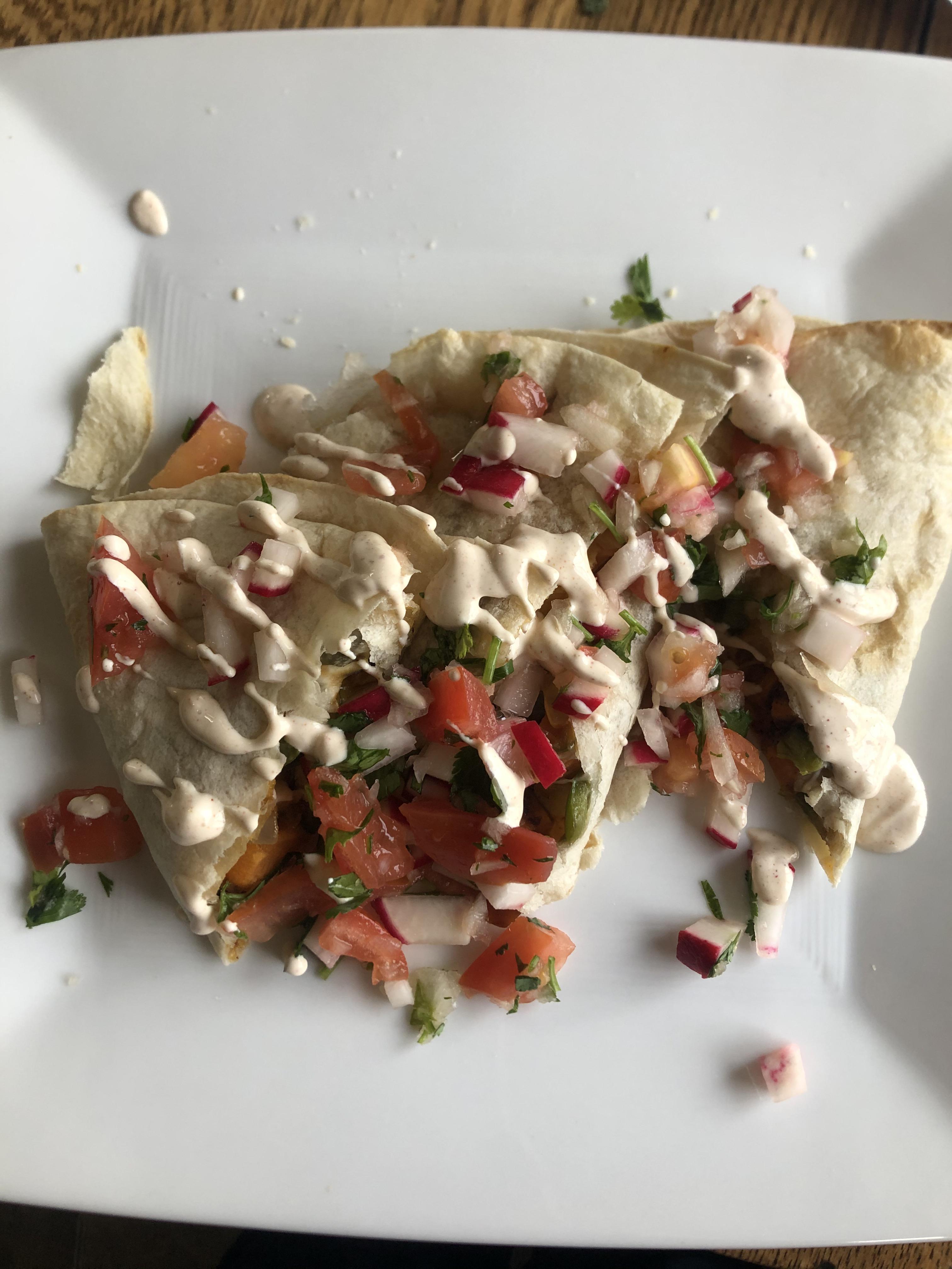 Sweet Potato & Poblano Quesadillas r/hellofresh