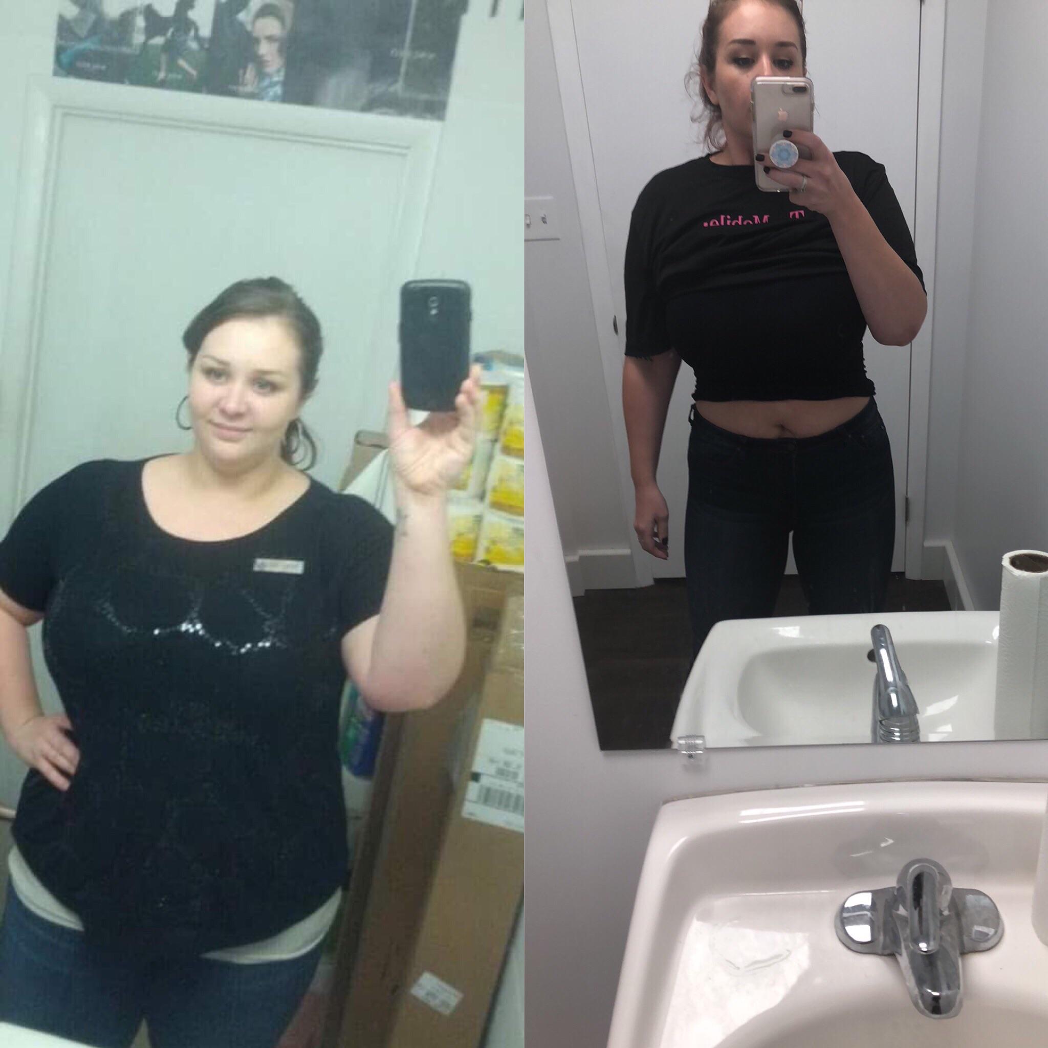 F/30/5’7” [278lbs>193lbs= 85lbs] (18 months) Combo of diet and yoga as