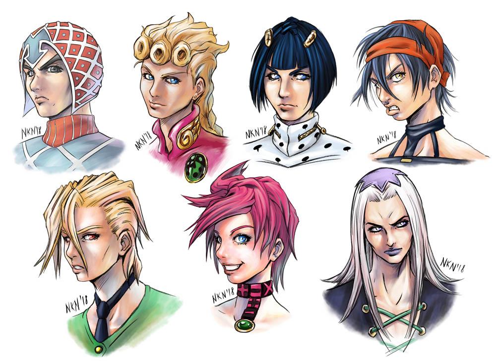 [Fanart] Vento aureo gang StardustCrusaders