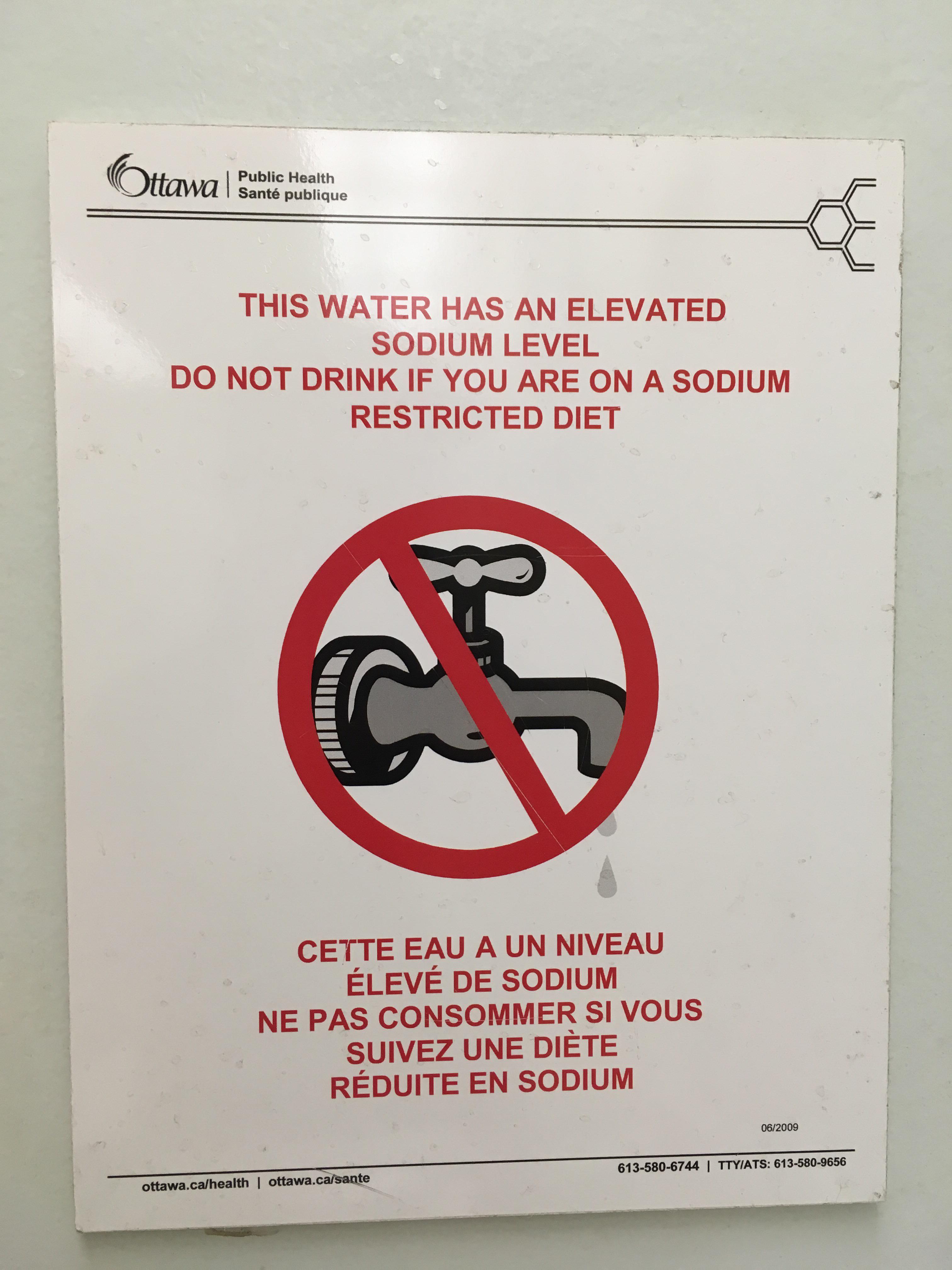 Found above a water fountain r/OSHA