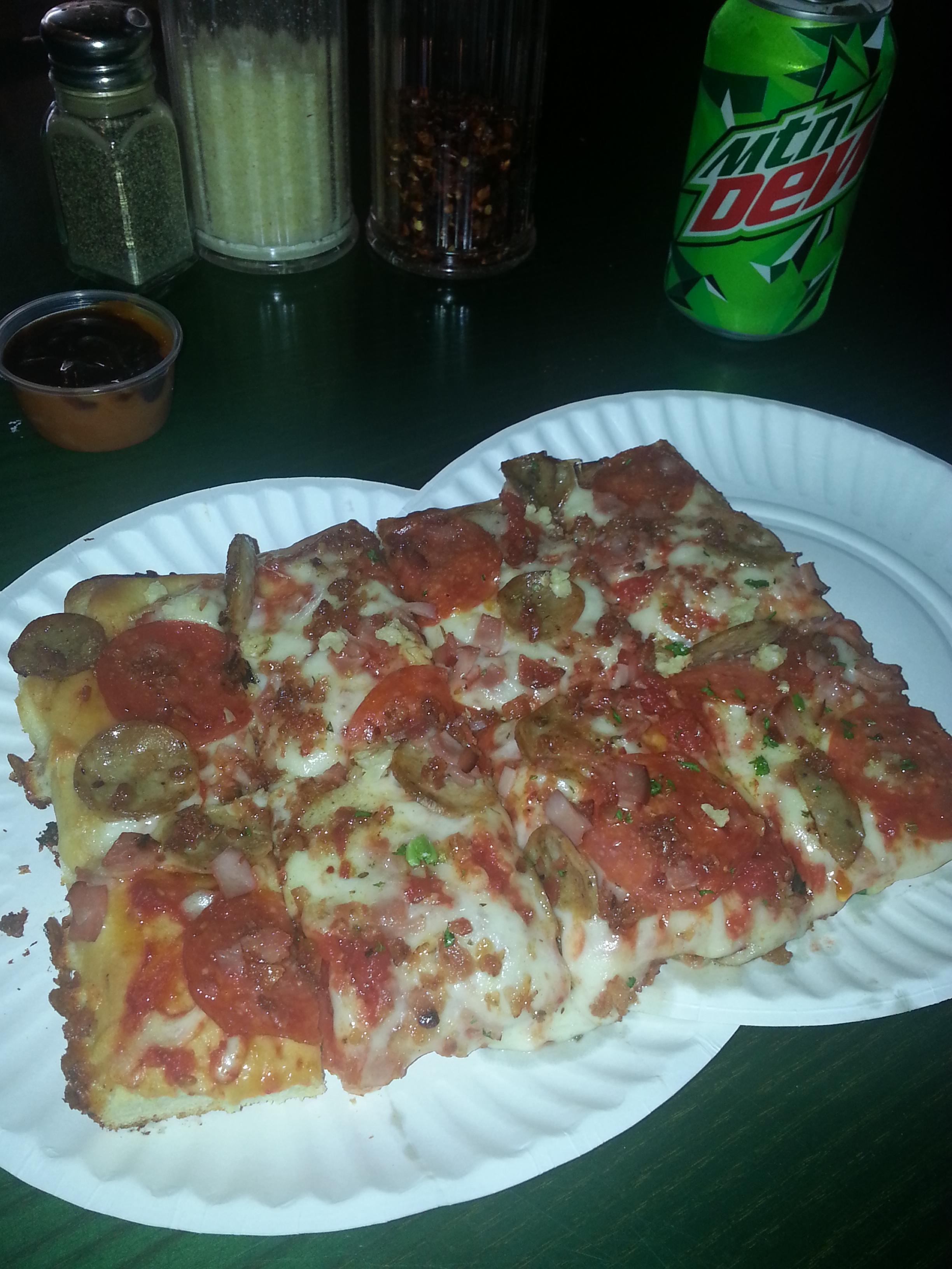 All meat pizza! Try it out! I'm home here now r/Pizza