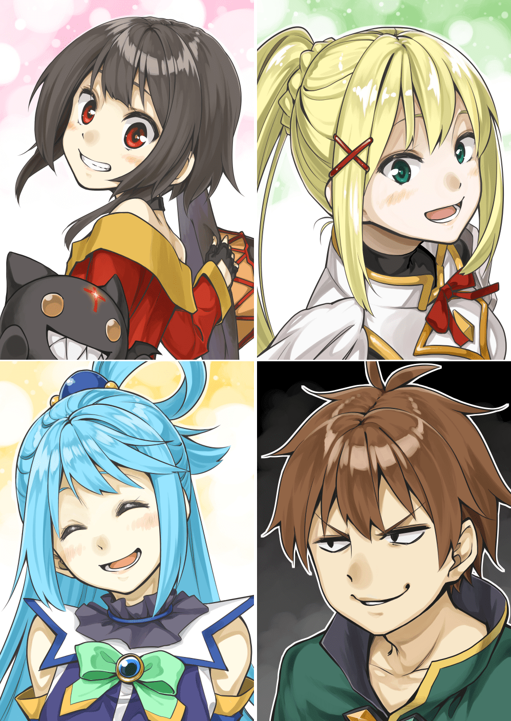 The Four Waifus Konosuba