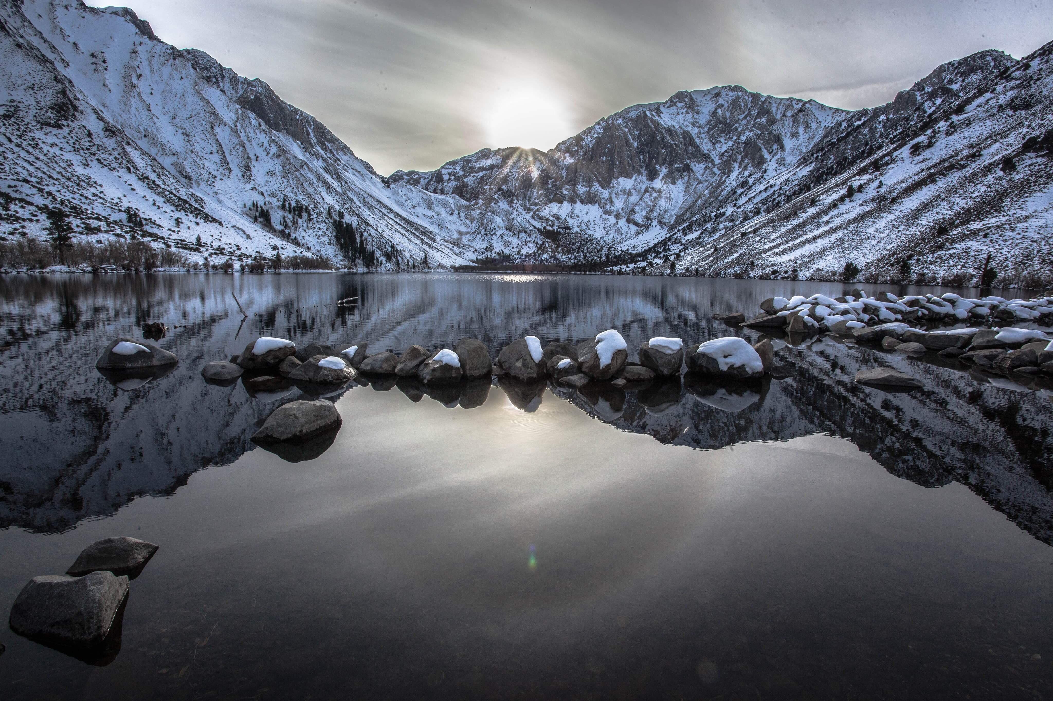 [4096x2730] (oc) convict lake, mammoth lakes California r/EarthPorn