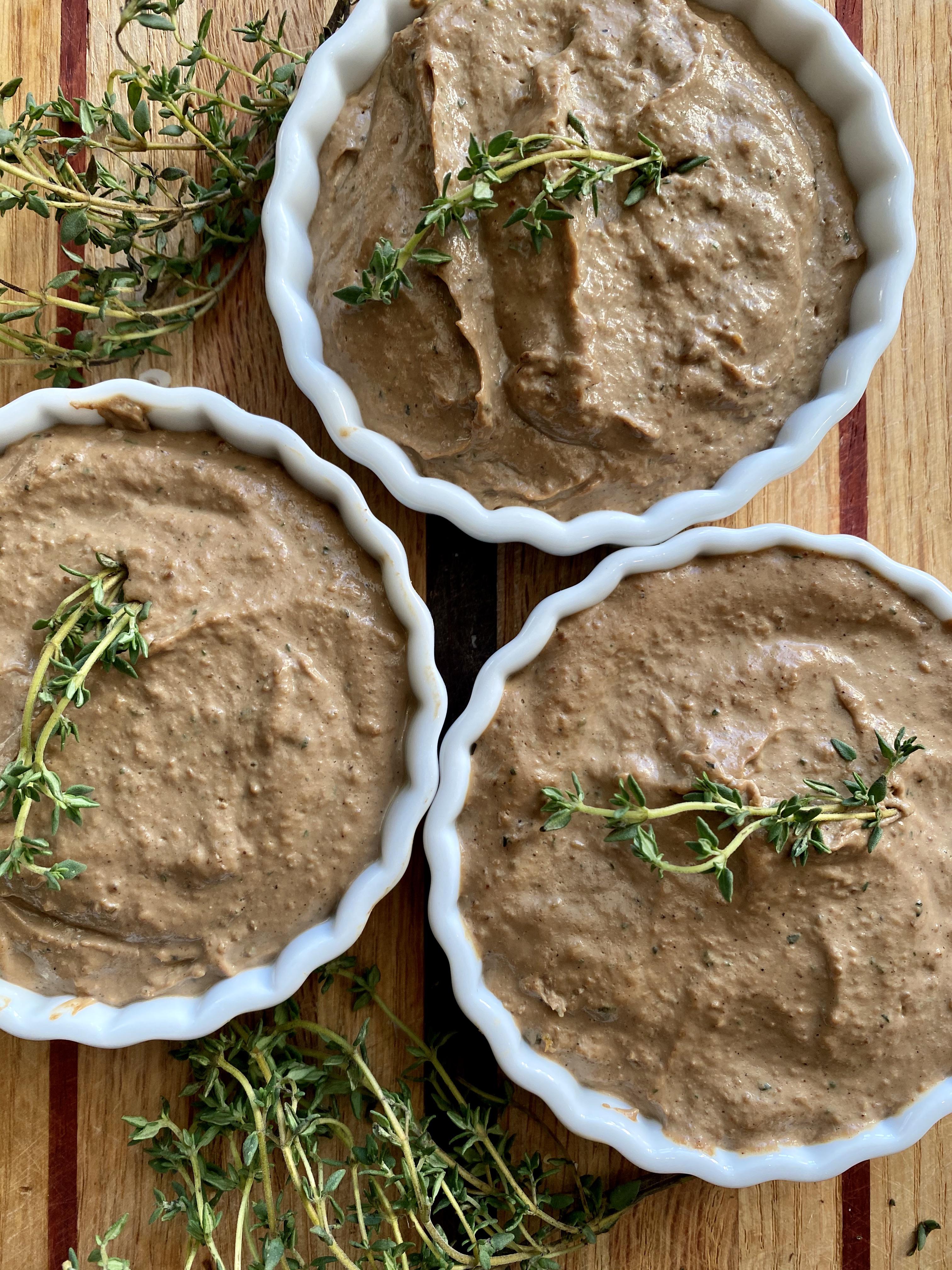 [homemade] French chicken liver pate with Calvados and shallots. r/food
