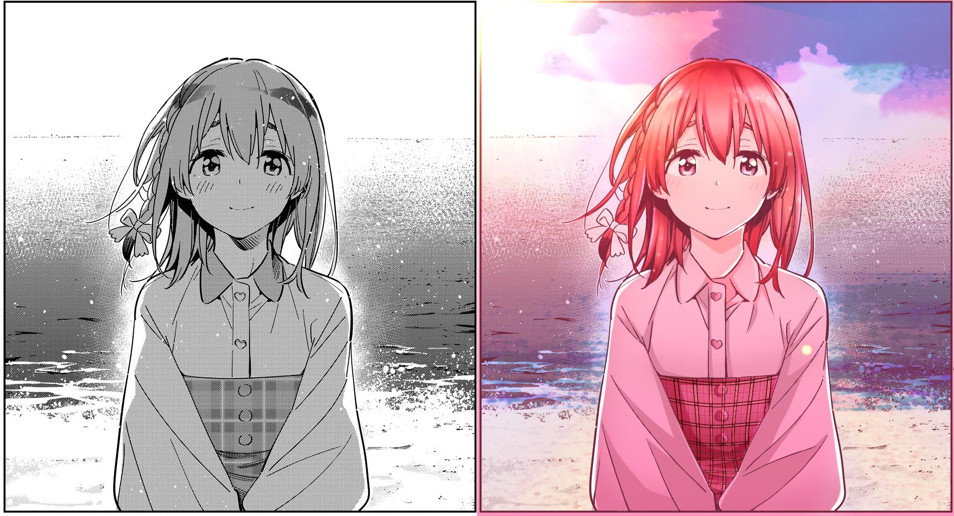 [ART] Colored an adorable Sumi panel! (Kanojo Okarishimasu/Renta