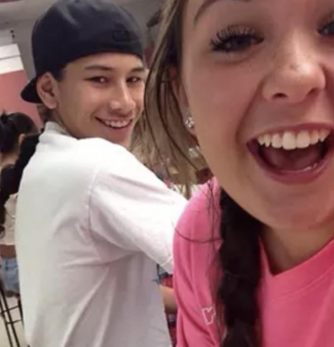 Carmen Lopez's selfie with Jaylen Fryberg on October 23, 2014. The next