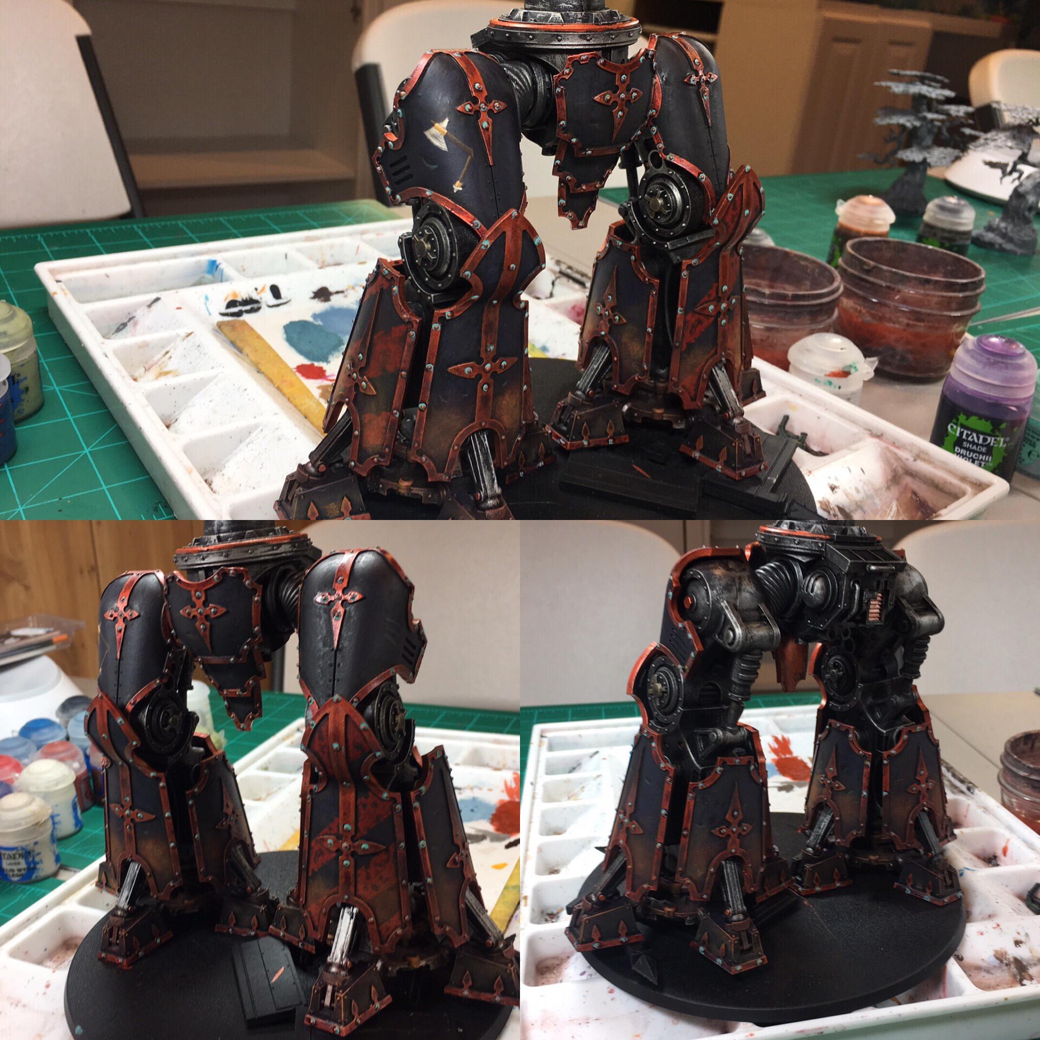 Work in progress of a Legio Mortis knight titan for Legio Mortis! r/Warhammer40k