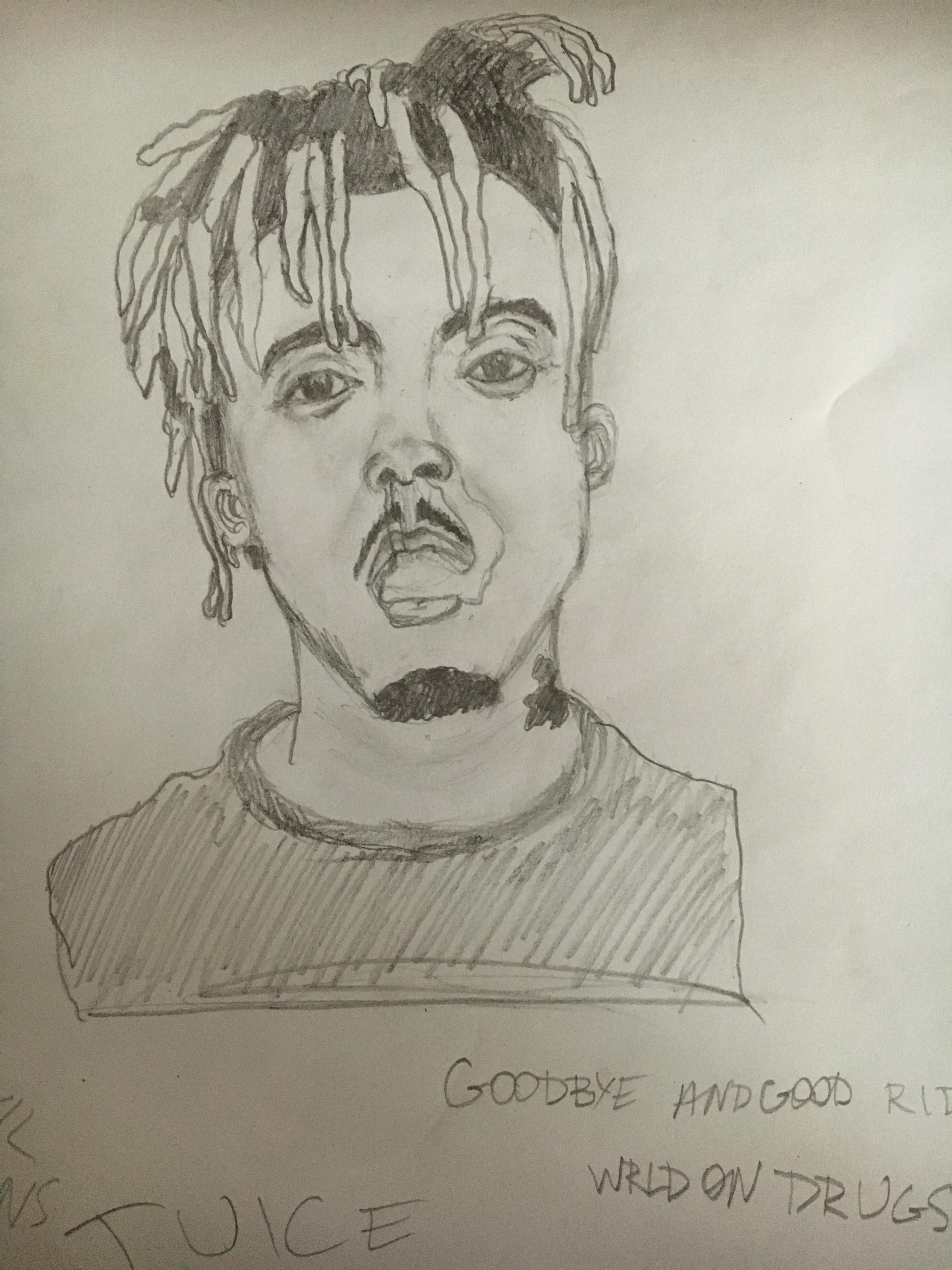 Juice Wrld Drawing How To Draw Juice Wrld Step By Step Drawing Rapper Ø¯ÛŒØ¯Ø¦Ùˆ Dideo 5 out