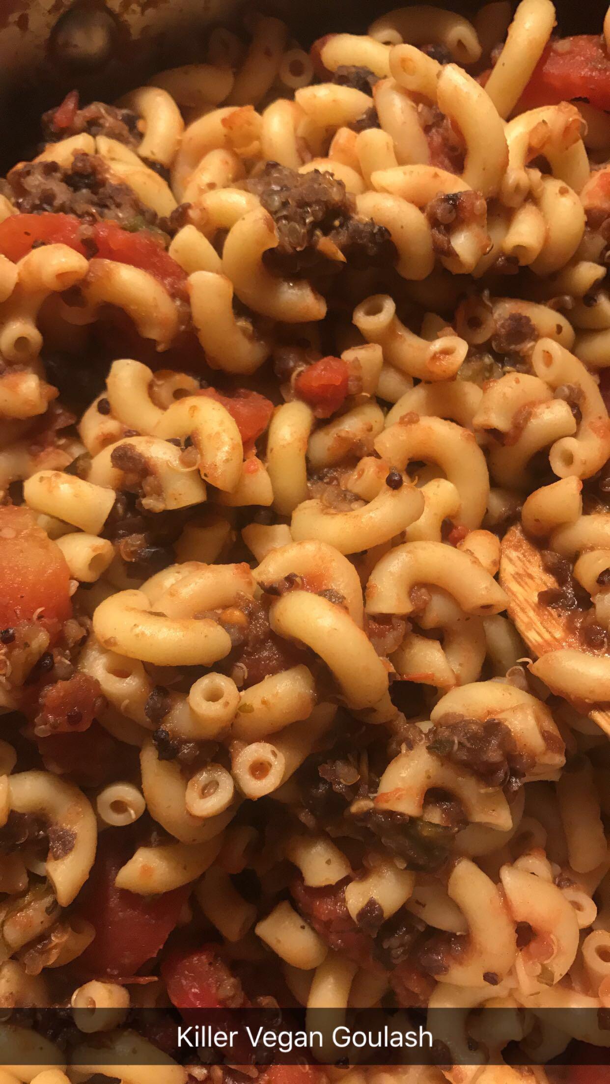 Vegan Goulash With QuinoaBean "Beef" 😋 r/vegetarian