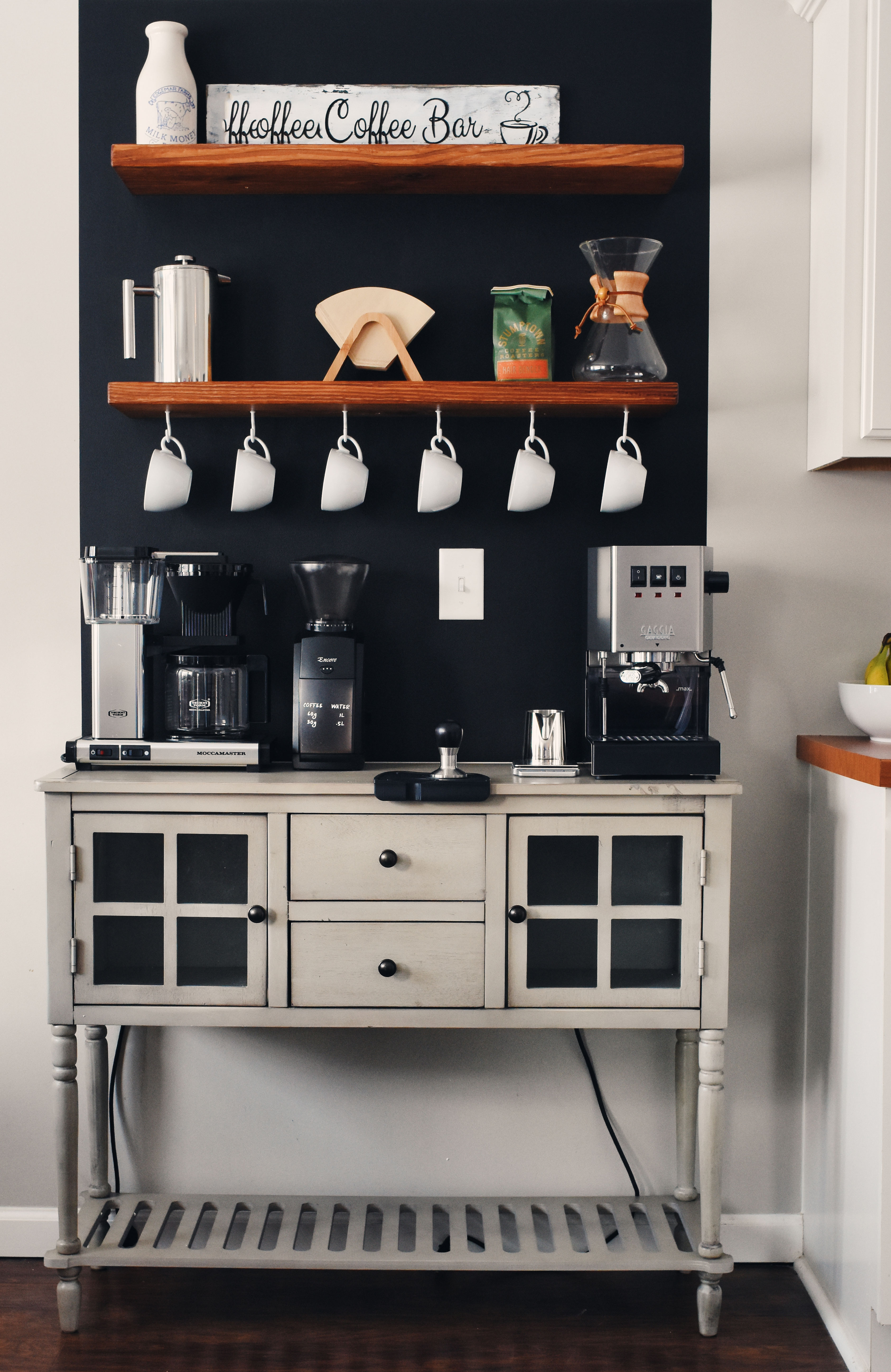 In the dining room coffee station coffeestations