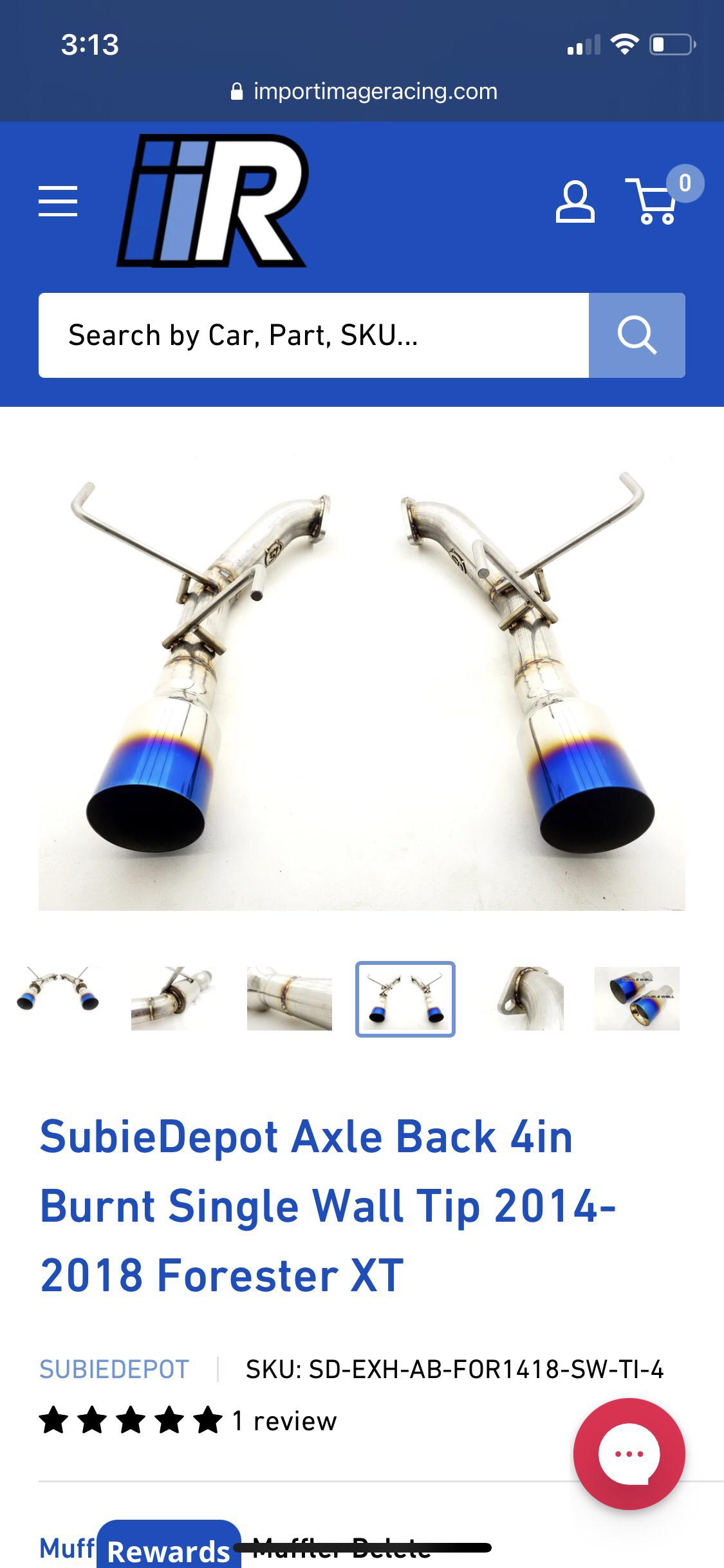 Would a muffler delete for a forester fit in a 2017 wrx? I don’t want