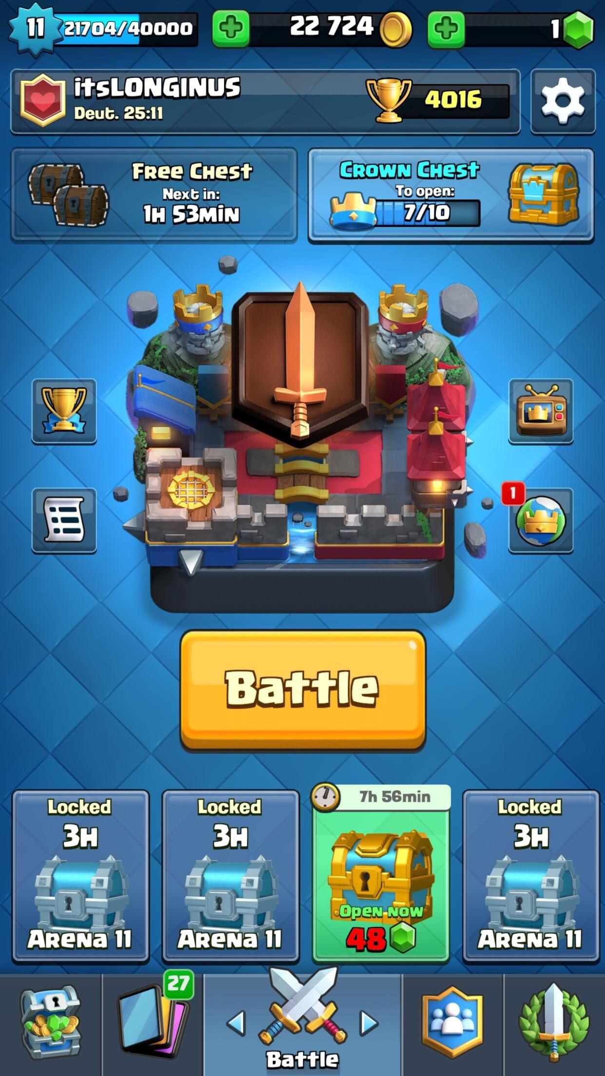 This is my account, it has every card in the game, with most