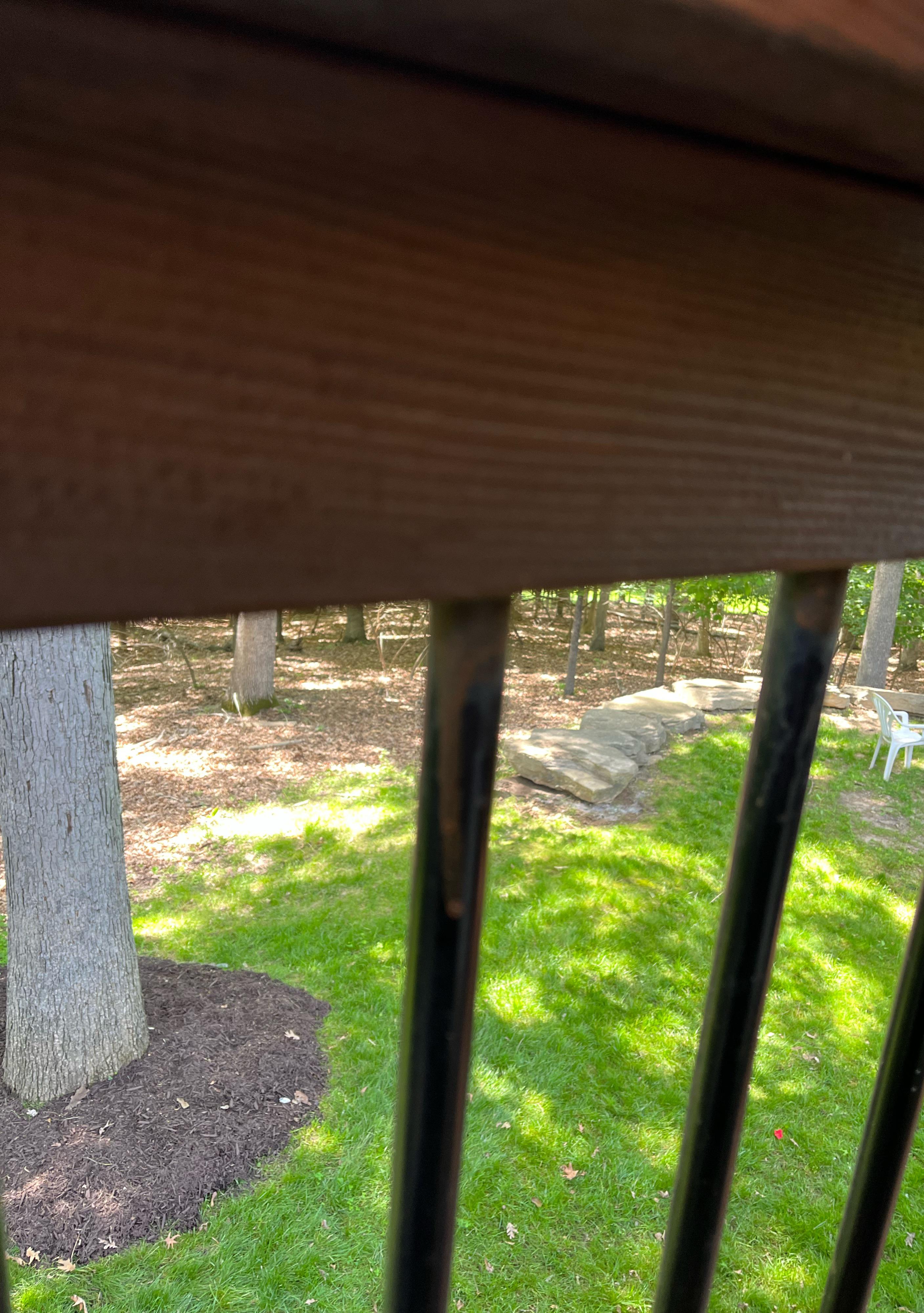 How to clean stain off deck spindles? r/Home