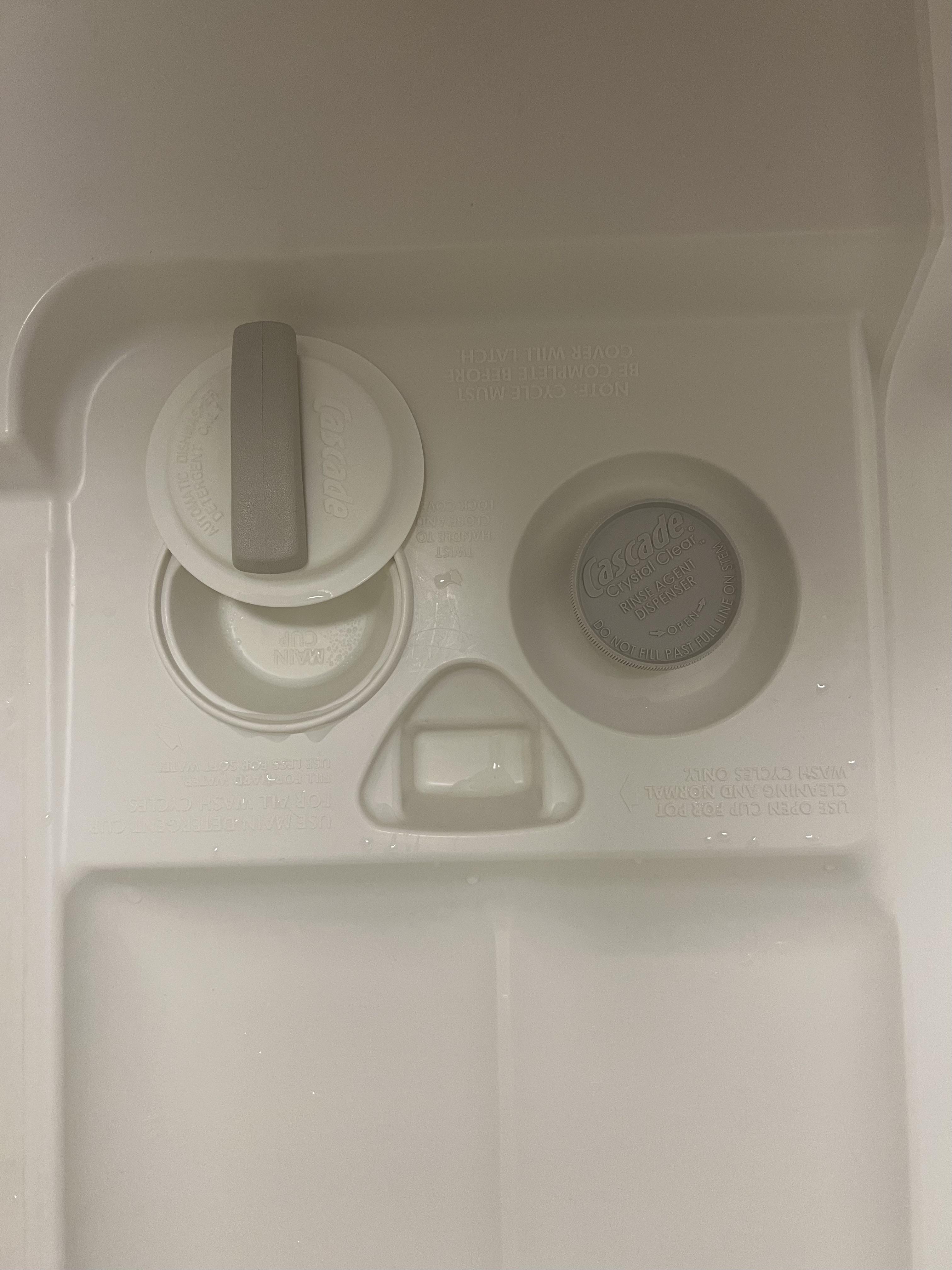 So I bought pods for this dishwasher and tried putting them in the left