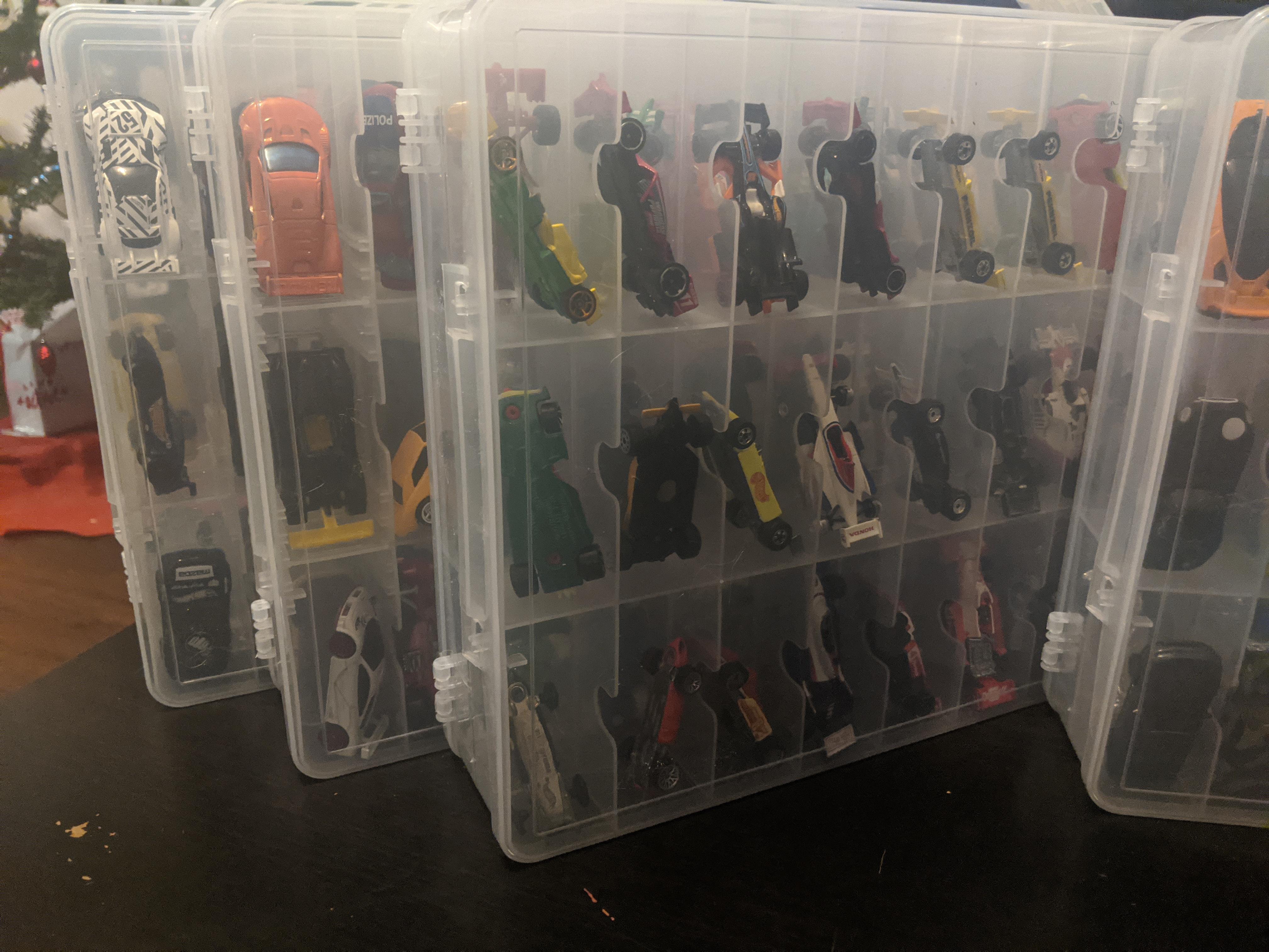 Not the best storage solution, but these cases were on an amazing sale