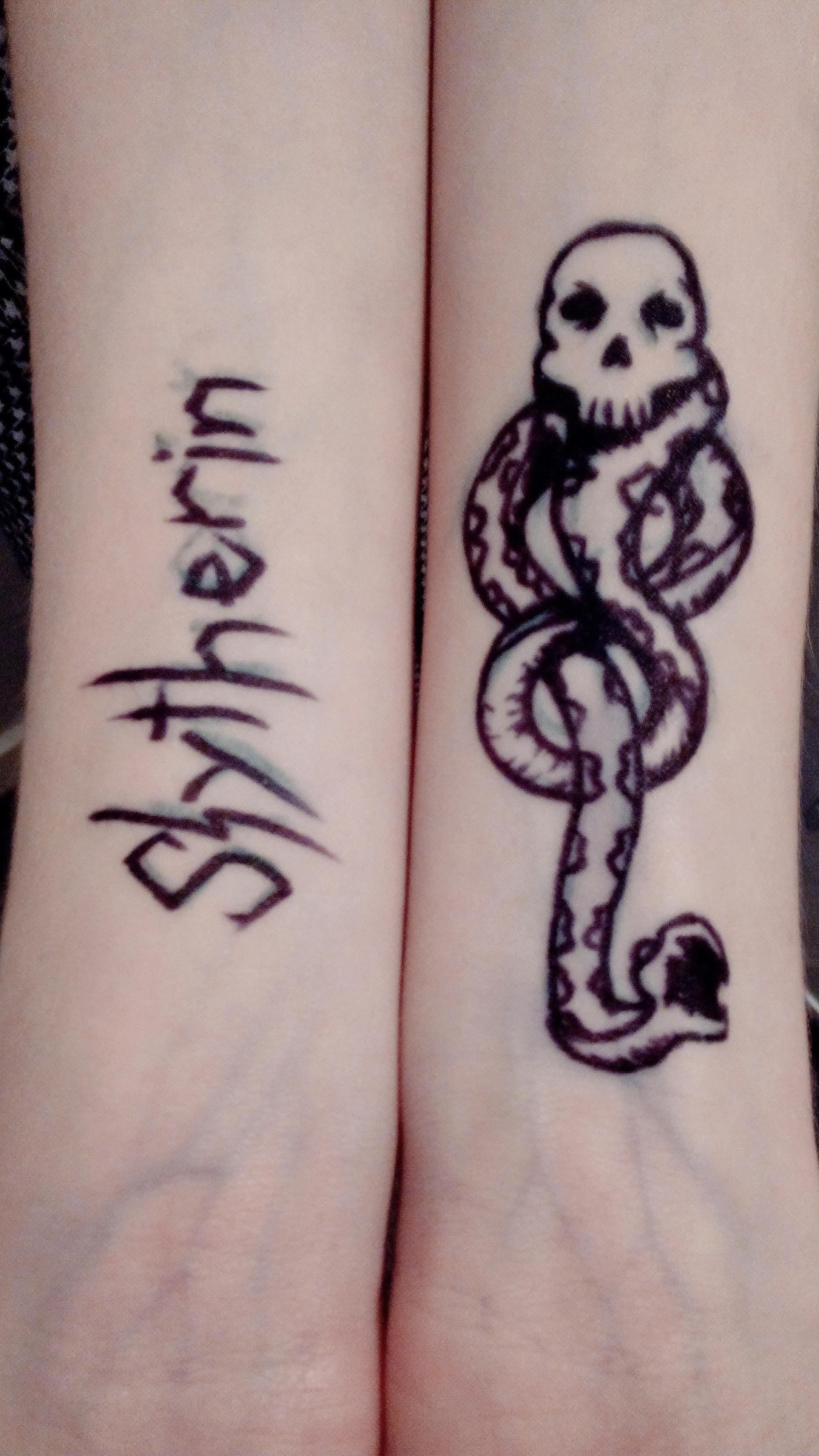 At home DIY tattoos, I drew them myself on myself, quite