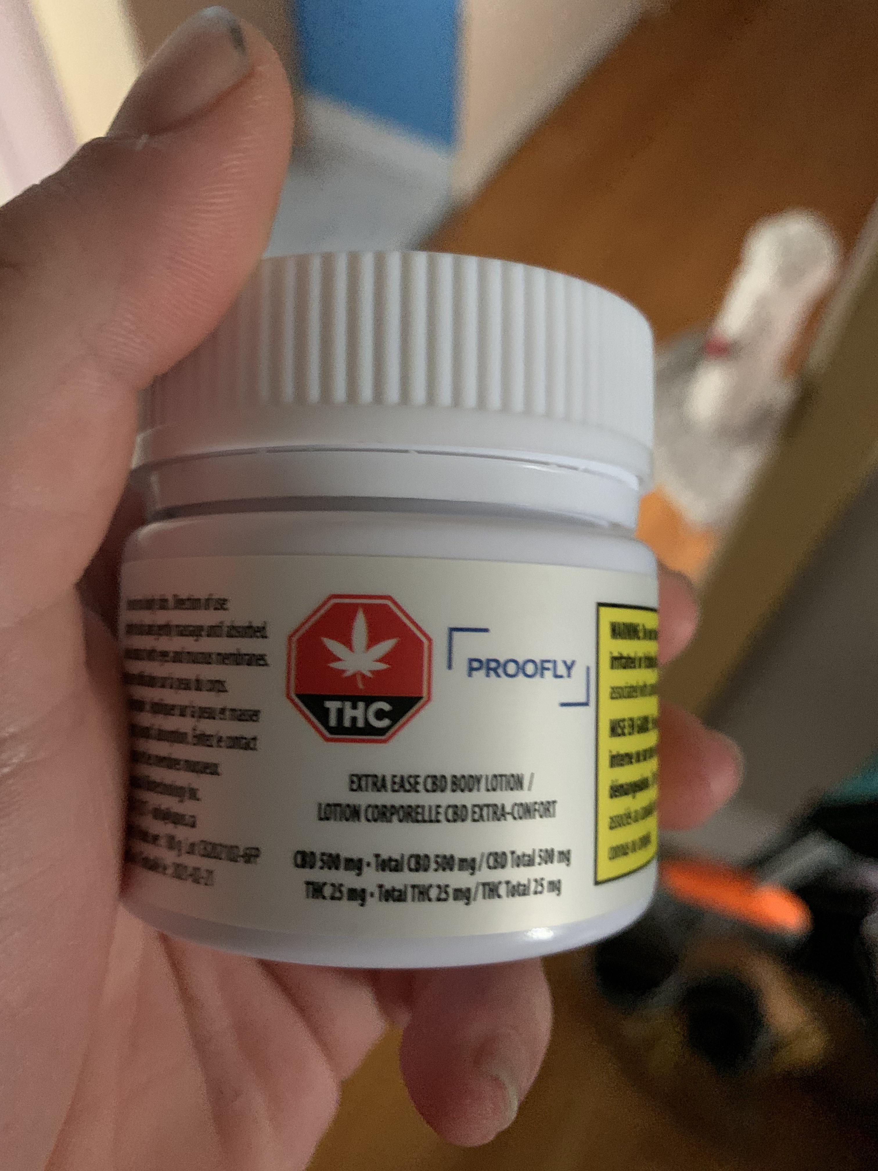 Extra Ease CBD lotion by Proofly review in comments r/TheOCS