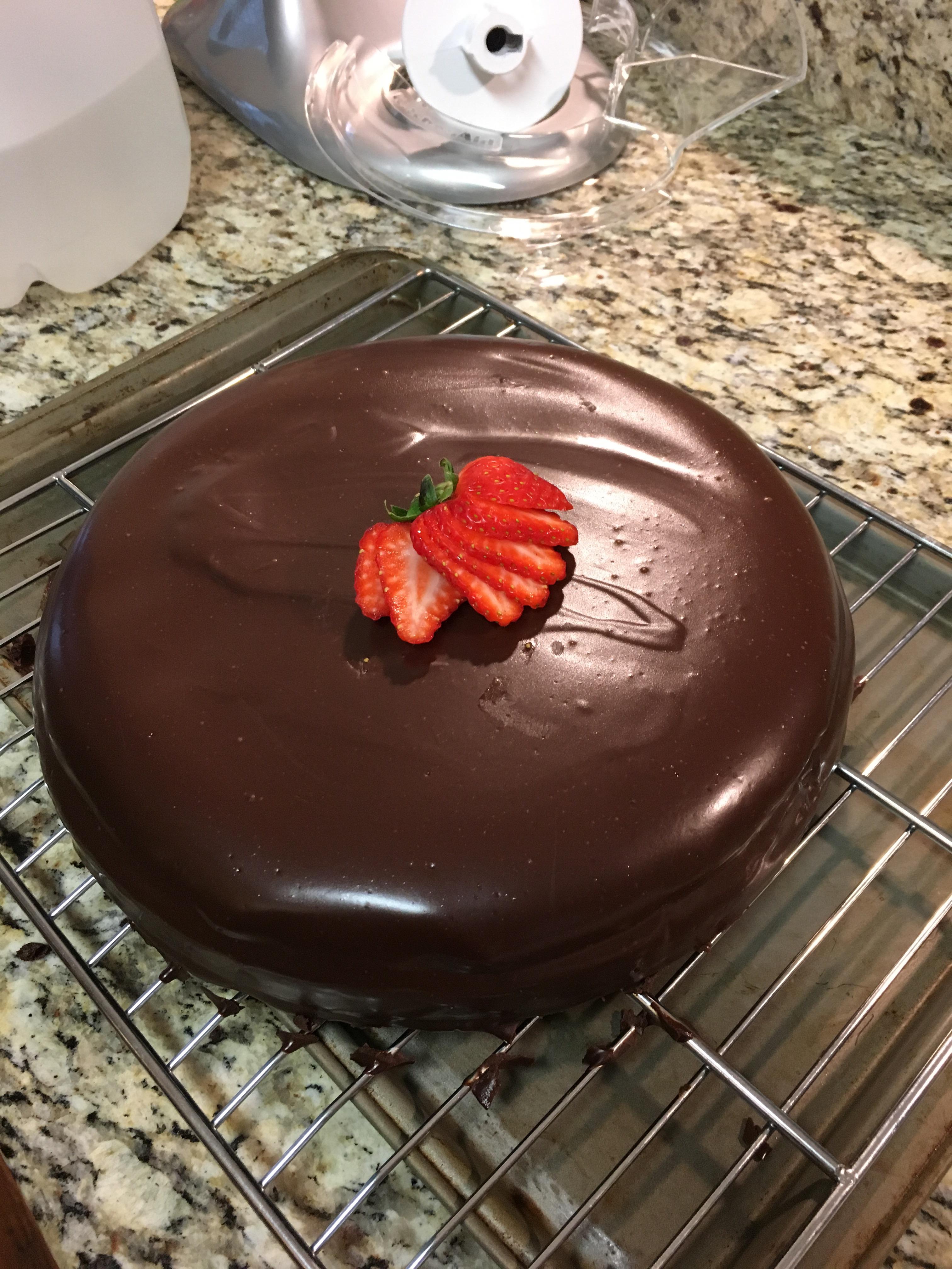 NY Style Cheesecake with Chocolate Ganache topping! r/Baking