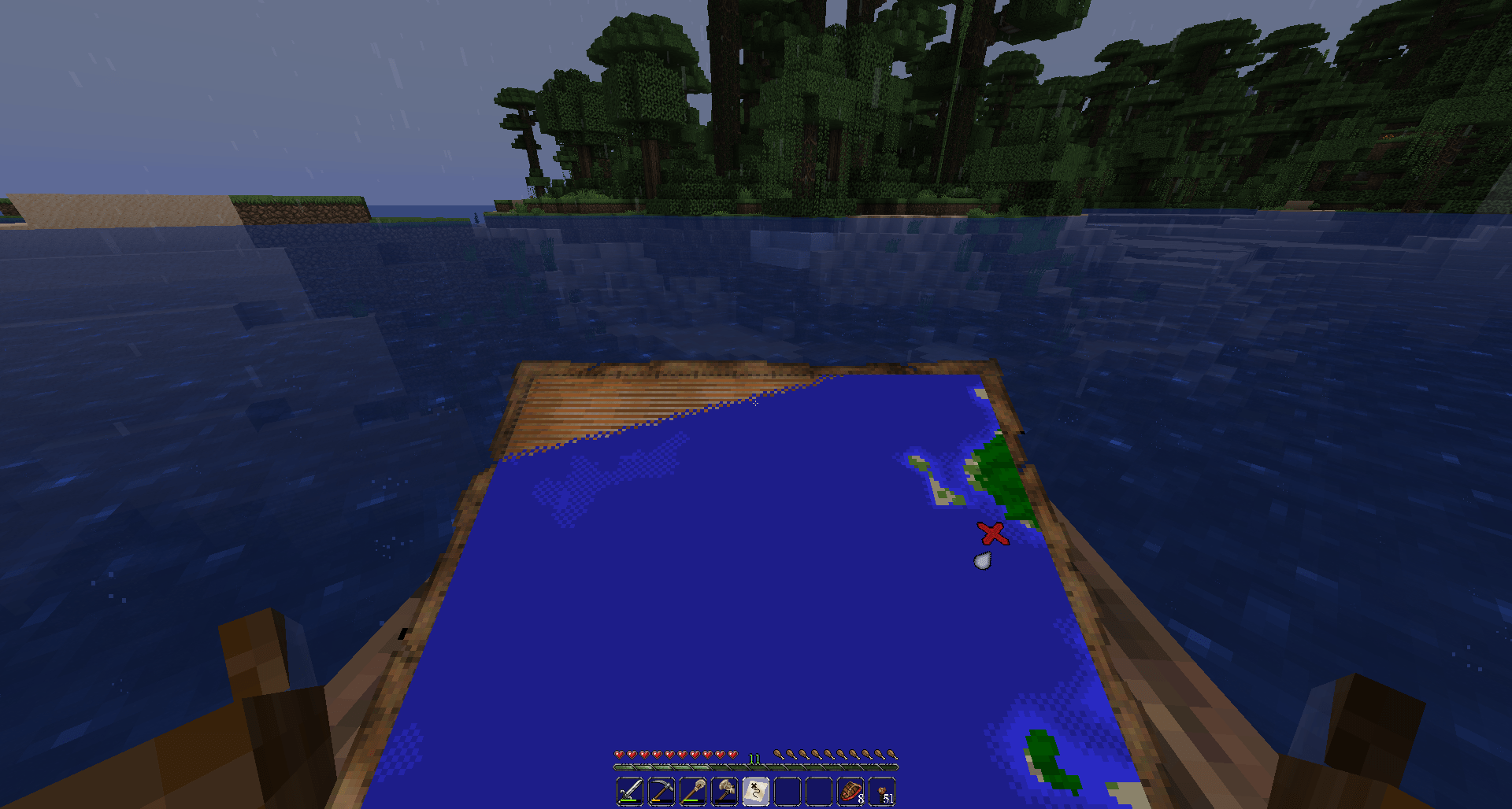 Buried Treasure is under water >( r/Minecraft