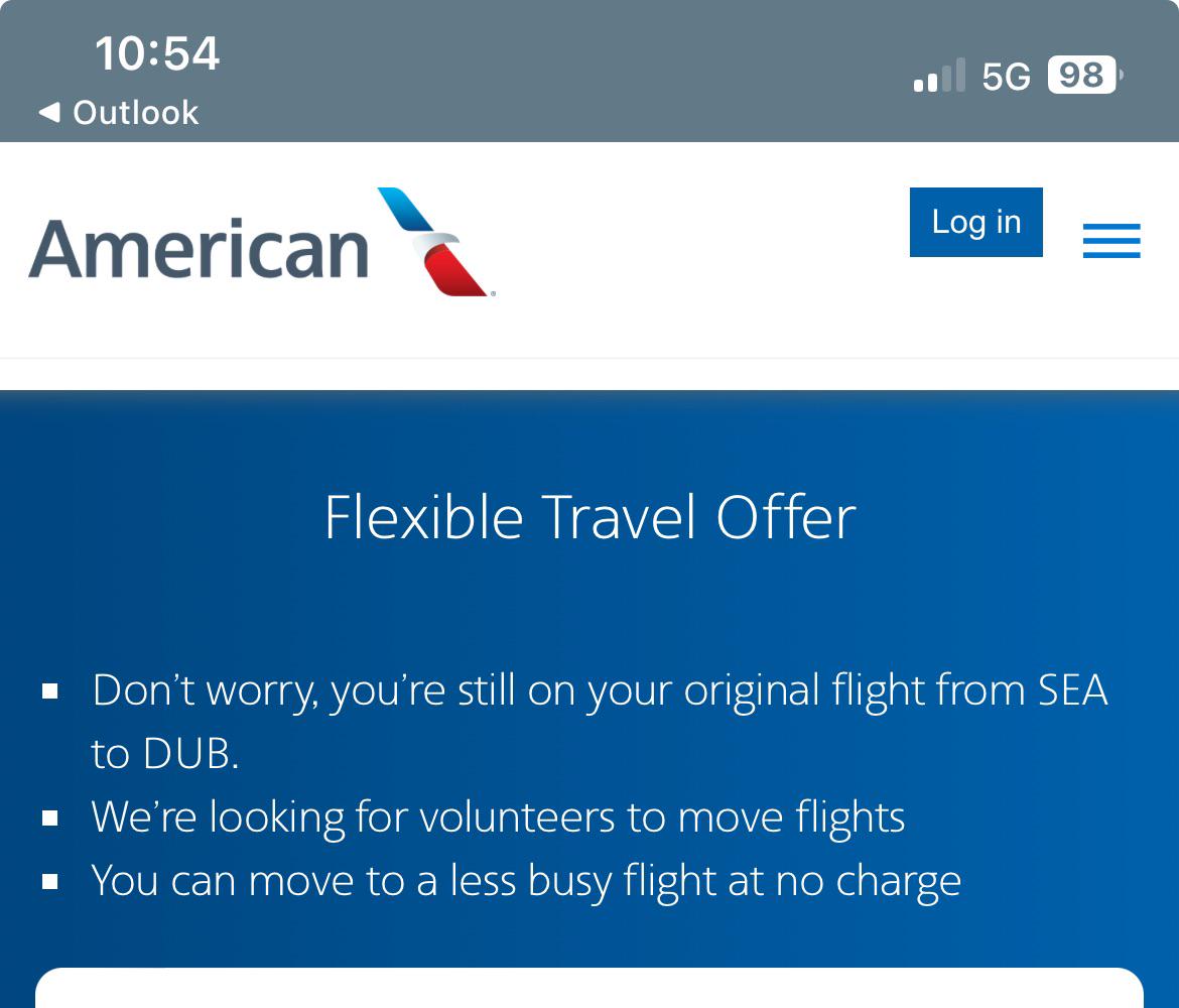 Should I be concerned? r/americanairlines