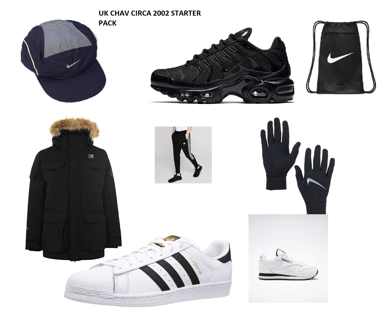 UK Chav circa 2002 Starter Pack r/starterpacks